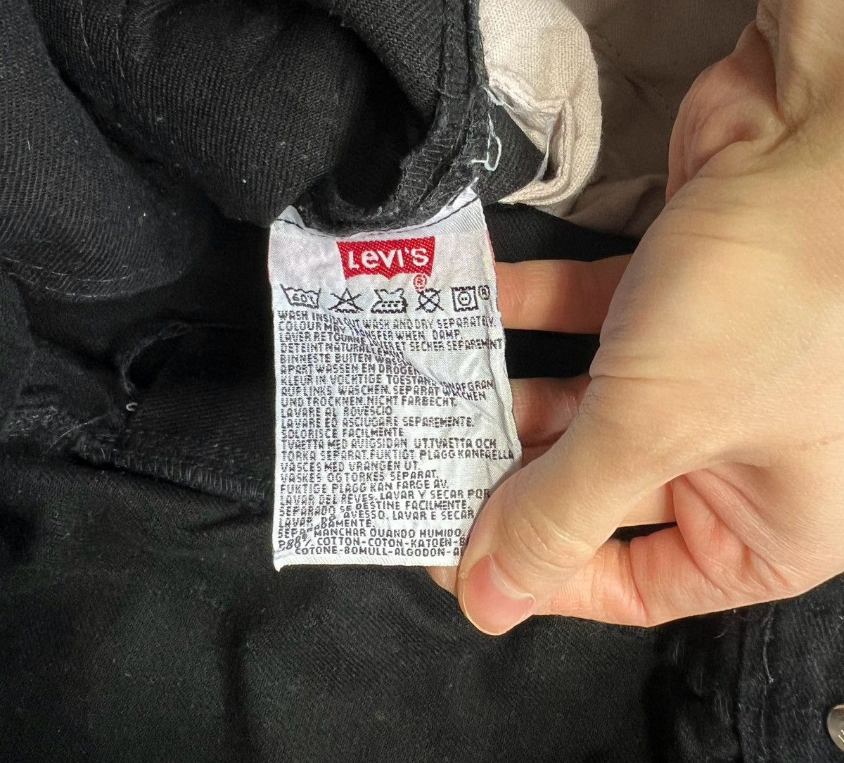 Levi's × Vintage Pants Levi’s 501 Vintage 90’s Black Size US 36 / EU 52 - 4 Thumbnail
