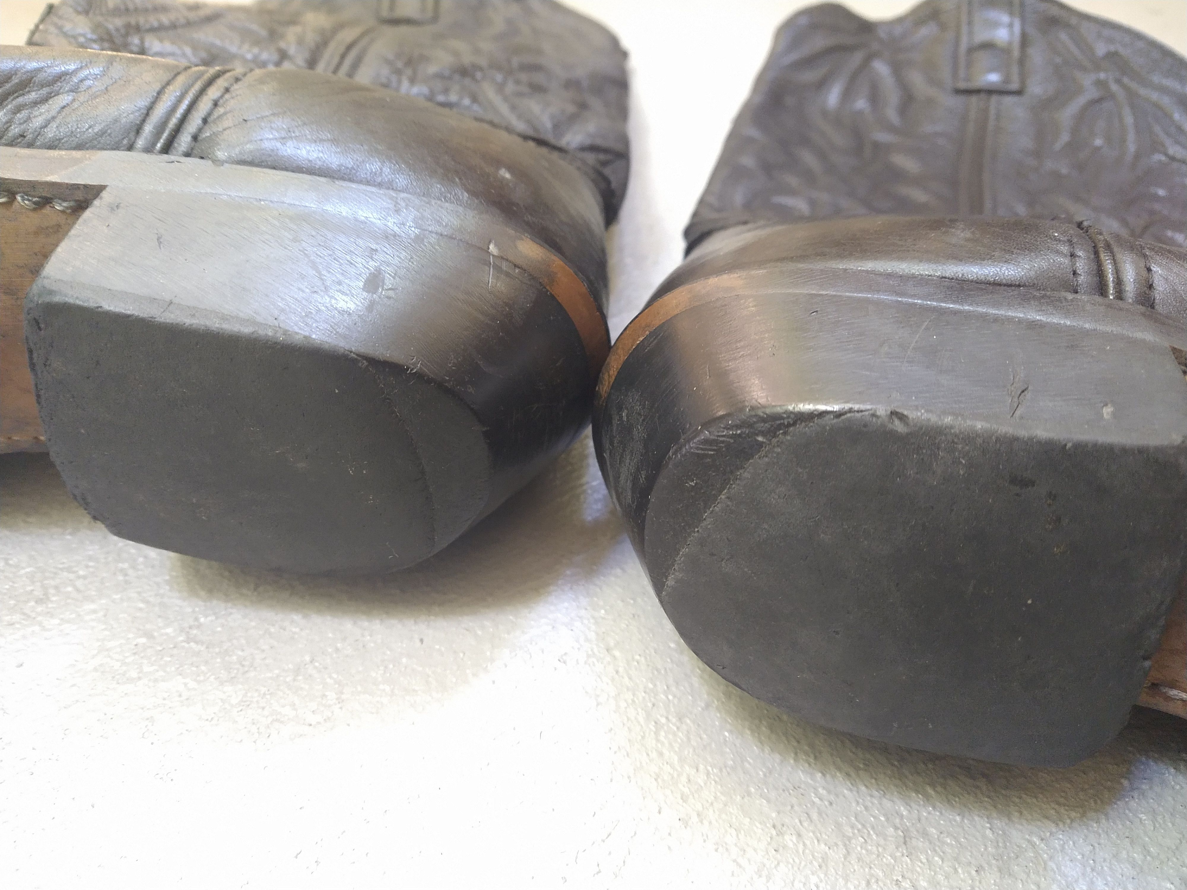 Genuine Leather × Vintage Vintage Laredo Cowboy Boots Size 8.5 D Black Leather Western Size US 8.5 / EU 41-42 - 17 Thumbnail