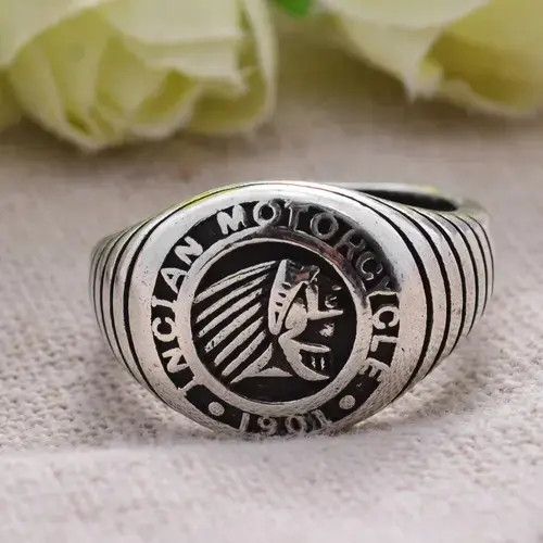 Ring Of Fire Trendy Indian Motorcycle Insignia Ring Promotion Jewelry Size ONE SIZE - 2 Thumbnail