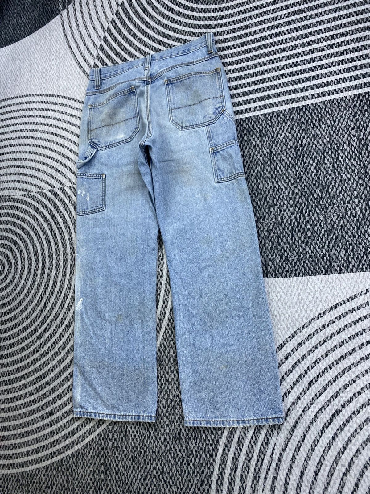 Faded Glory Vintage Faded Glory Carpenter Distressed Denim Jeans Size US 31 - 6 Thumbnail