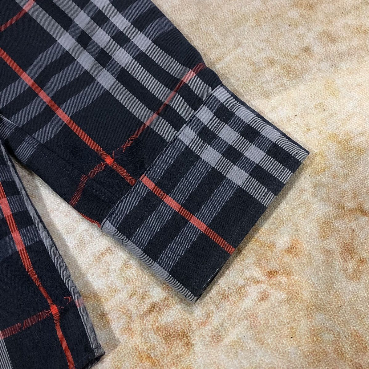 Burberry Burberrys Plaid Cotton Overprint Logo Long Sleeve Shirt Size US L / EU 52-54 / 3 - 12 Thumbnail