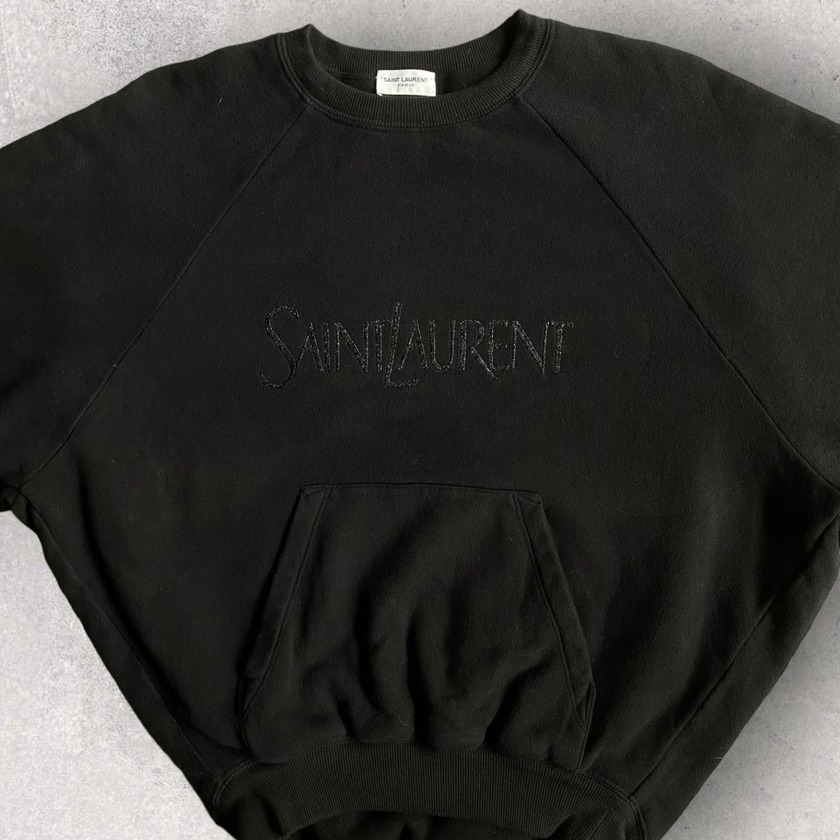 Saint Laurent Paris SLP Logo Raglan Sweater Size S / US 4 / IT 40 - 1 Thumbnail