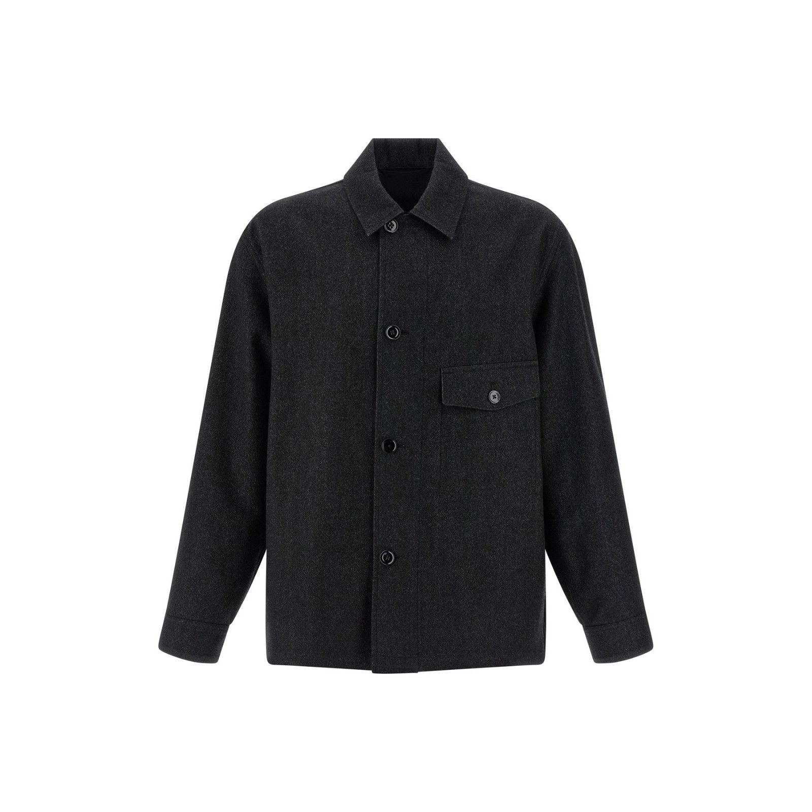 Lemaire LEMAIRE Black Wool Overshirt New & Authentic (Men's size:L;) Size US L / EU 52-54 / 3 - 1 Thumbnail