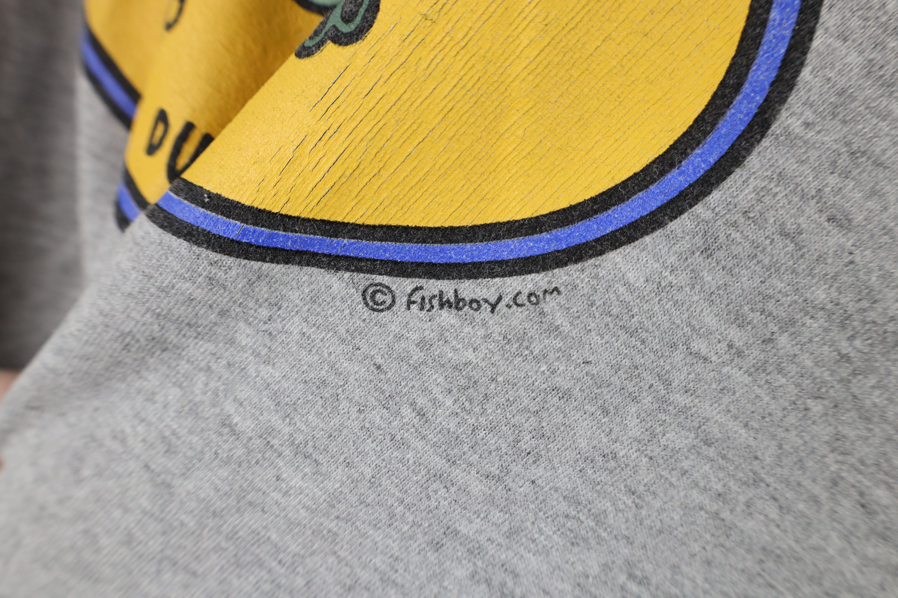 Vintage Vintage 90s Spell Out Dumbass Orlando Fishing T-Shirt Gray Size US XXL / EU 58 / 5 - 6 Thumbnail