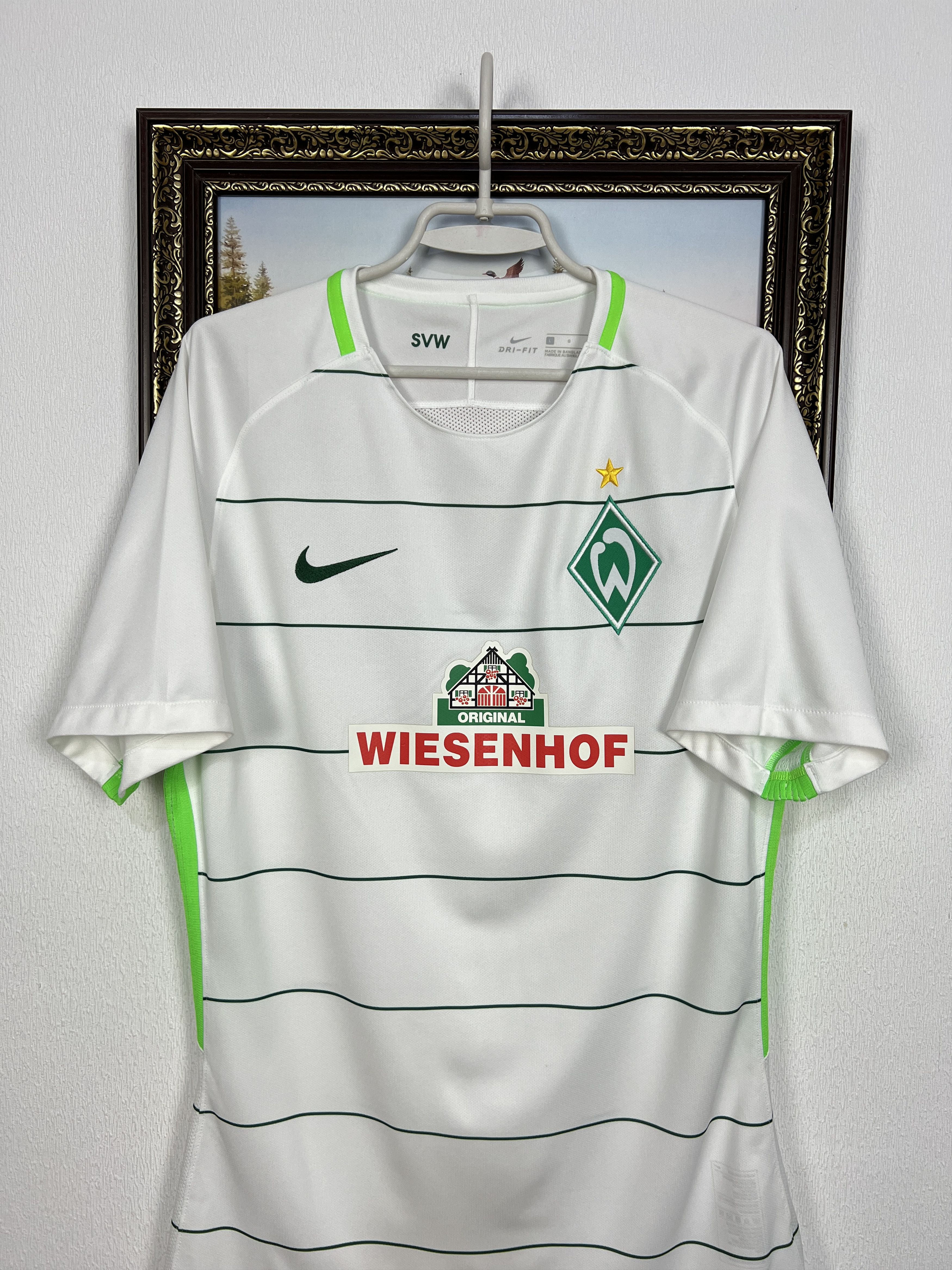 Nike Werder Bremen Away football shirt 2017 Soccer Nike Size US L / EU 52-54 / 3 - 2 Thumbnail