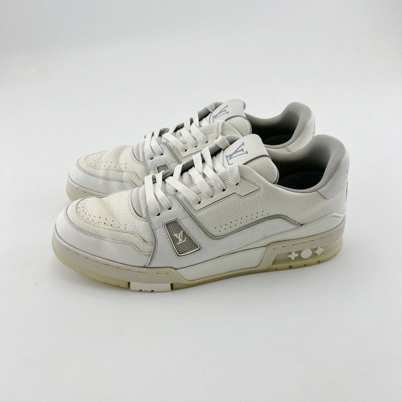 Louis Vuitton Louis Vuitton White Cement Low-Top Sneakers 0079 Size US 8 / IT 38 - 1 Thumbnail