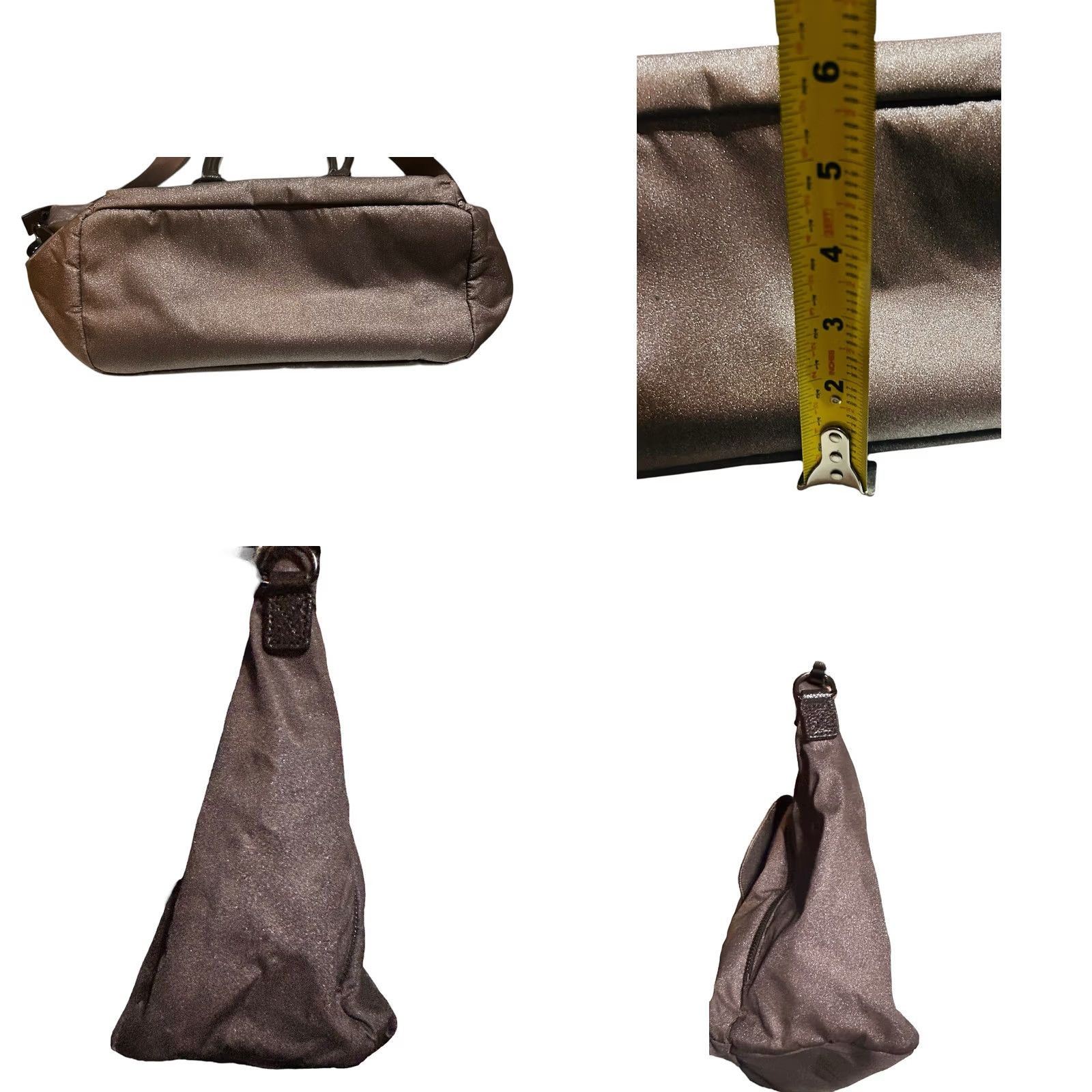 George Gina & Lucy George Gina & Lucy Crossbody Purse Bag GGL Model Tomcat Metallic Brown Handbag Size ONE SIZE - 8 Thumbnail