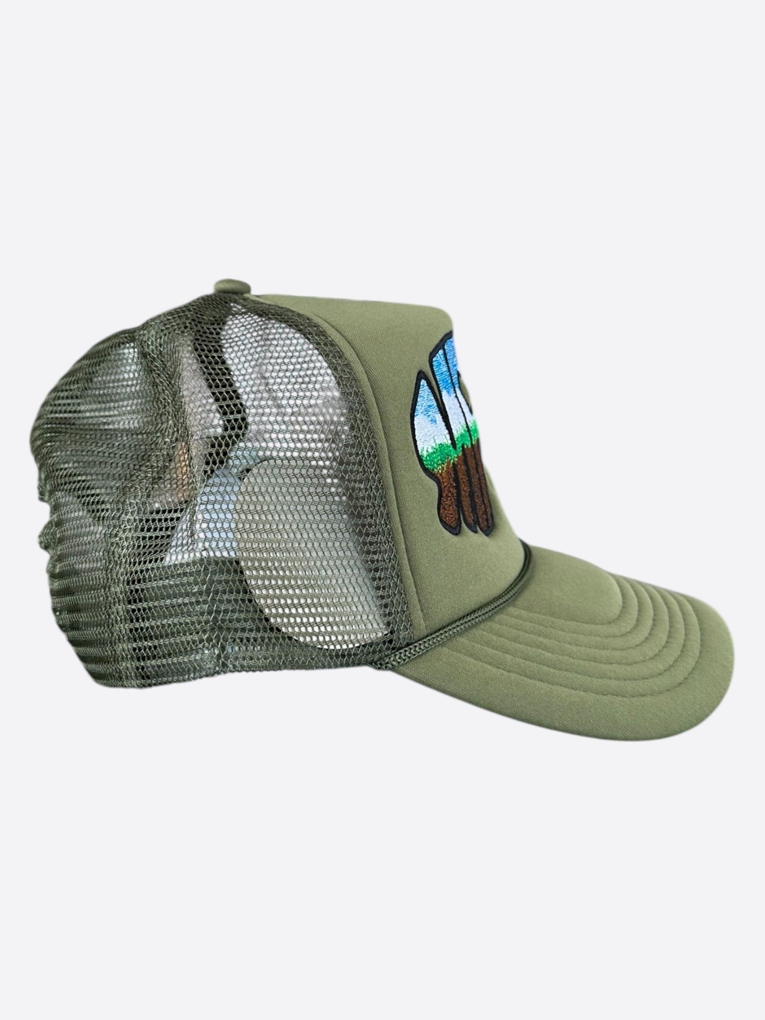 Who Decides War Who Decides War Olive MRDR Embroidered Patch Trucker Hat Size ONE SIZE - 2 Thumbnail