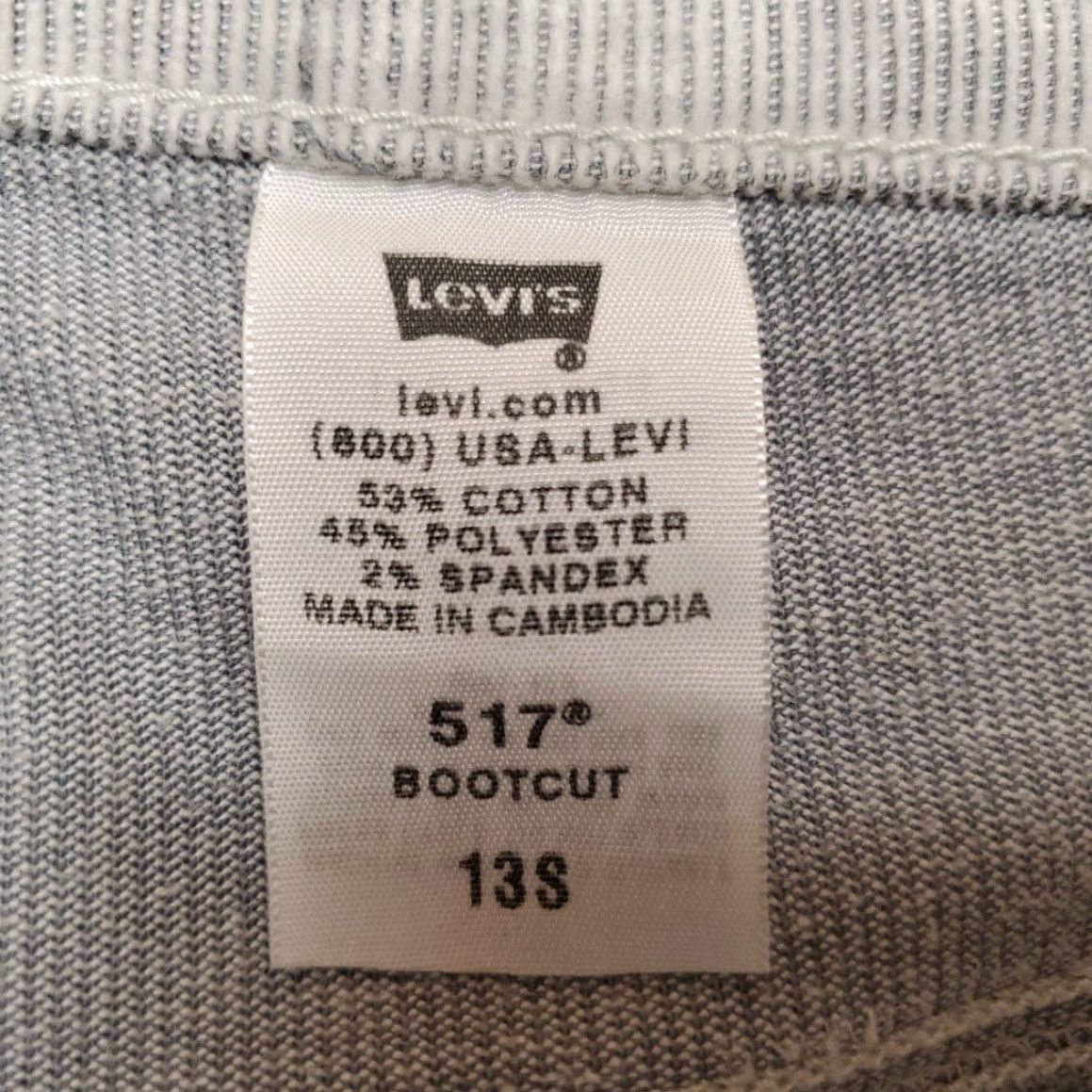 Etro VINTAGE Levis Pants Women 13 Gray Corduroy 517 Boot Cut 90s Style Casual Size 34" / US 12 / IT 48 - 5 Thumbnail
