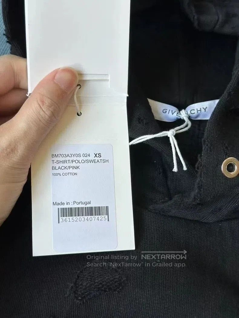 Givenchy Givenchy Distressed Hole Hoodie. Size US XS / EU 42 / 0 - 4 Thumbnail