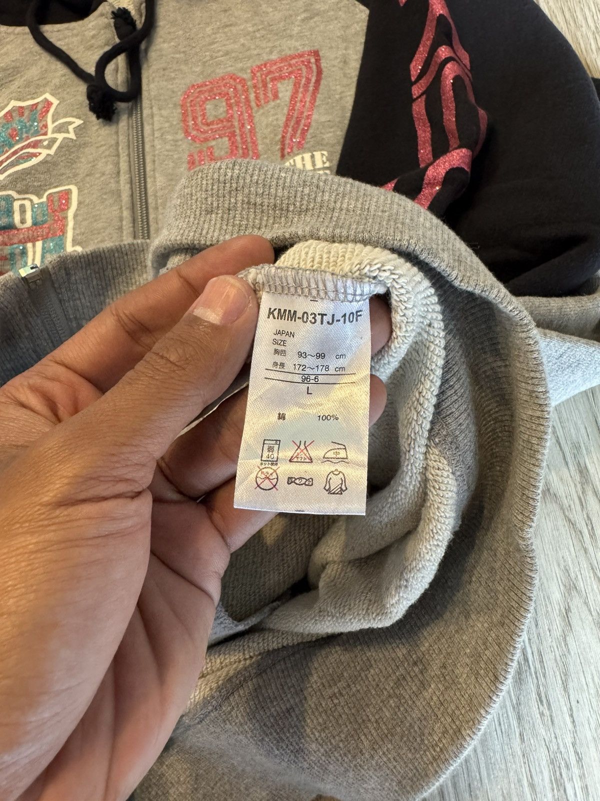 Japanese Brand KISS MARK WITH FUR HOODIE LIKE IFSIXWASNINE STYLE Size US L / EU 52-54 / 3 - 8 Thumbnail