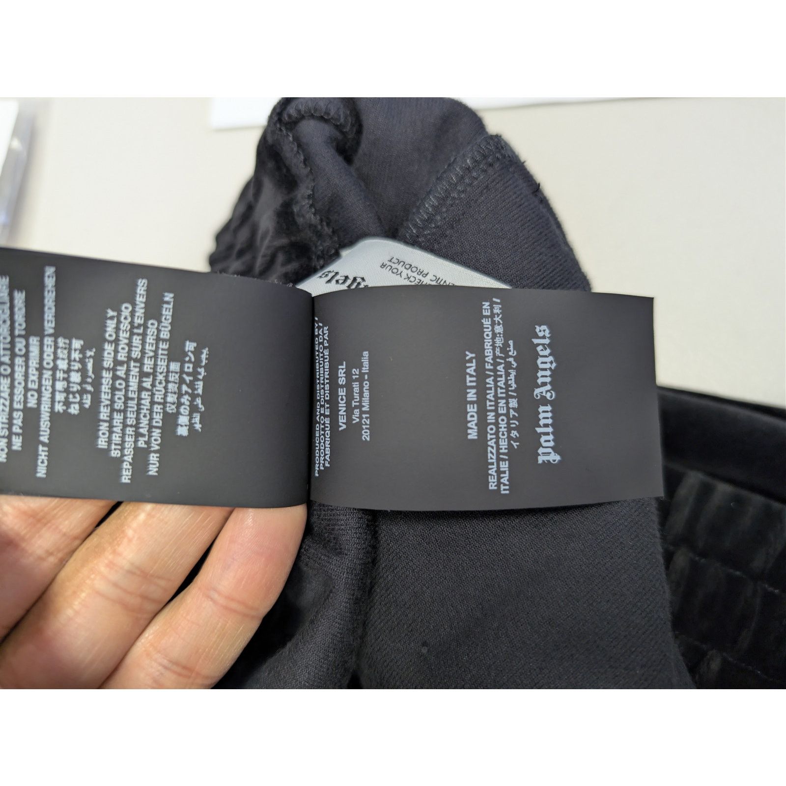 Palm Angels o1rshd1 Q:2 / Velvet Track Pants in Black / White Size US 34 / EU 50 - 20 Thumbnail