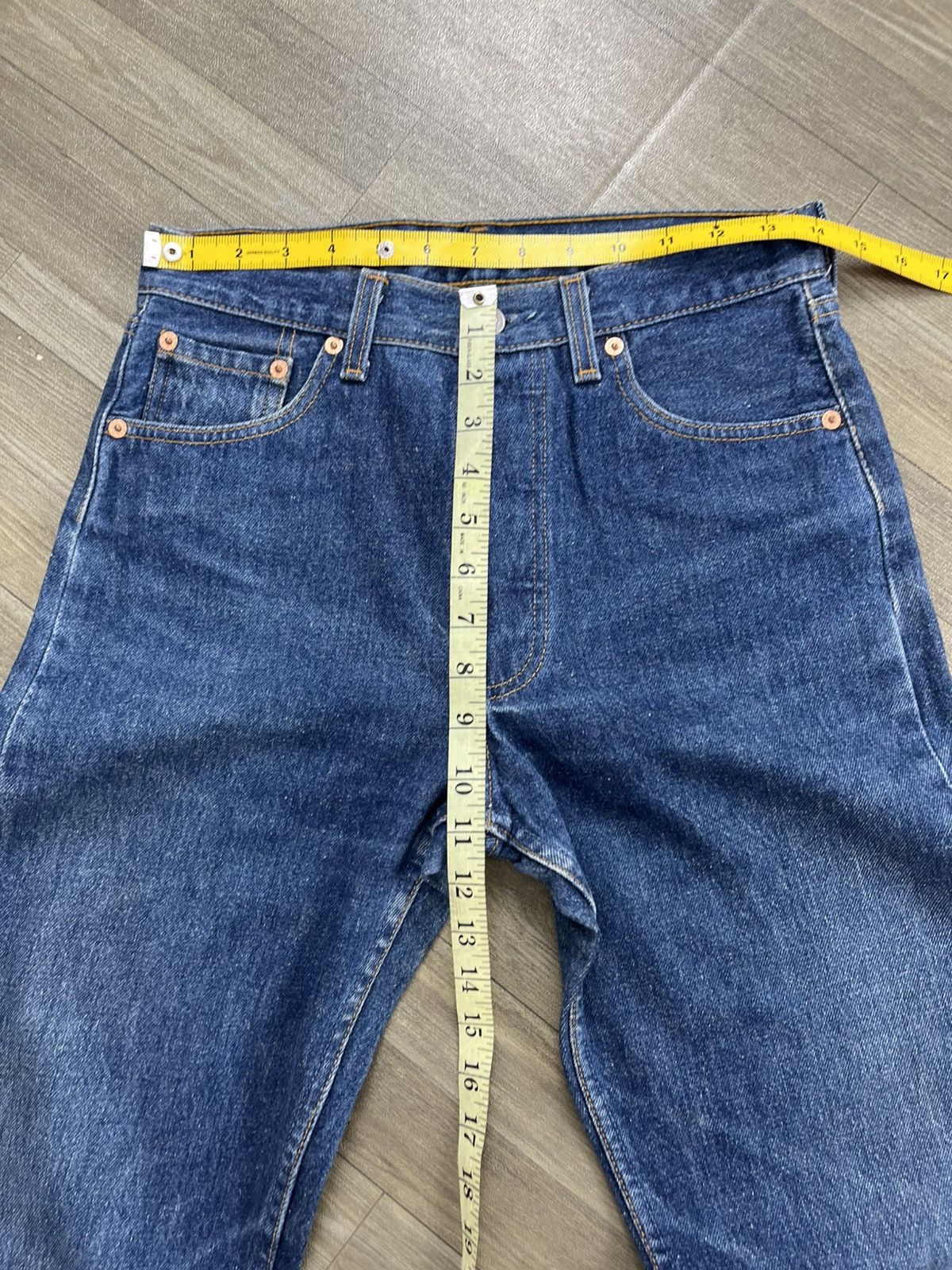 Levi's Vintage Clothing 🇺🇸1990s Vintage Levis 501 29x32 Straight Leg Blue Jeans Size US 29 - 21 Thumbnail