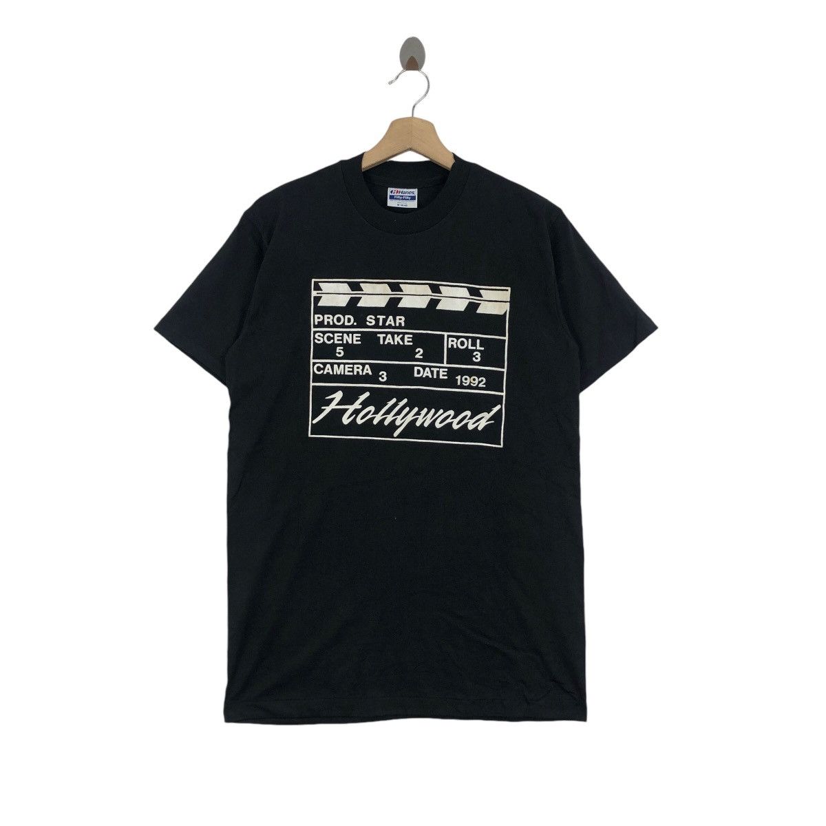 Vintage Vintage 80s Movie Hollywood Clapboard Tee Shirt All Single Size US M / EU 48-50 / 2 - 1 Thumbnail