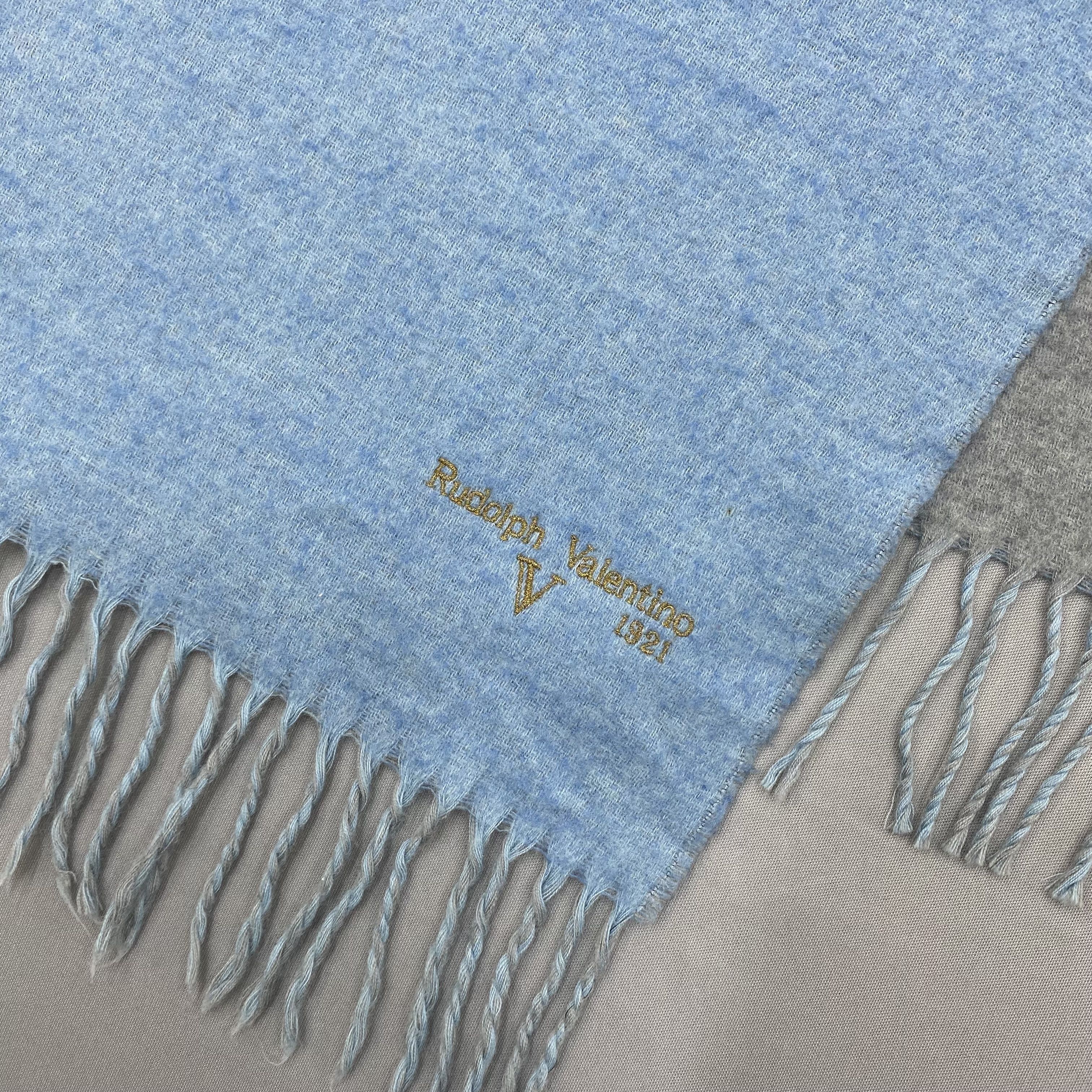 Japanese Brand Vintage Rudolph Valentino Scarf Muffler Fringe Wool Scarves Size ONE SIZE - 5 Thumbnail