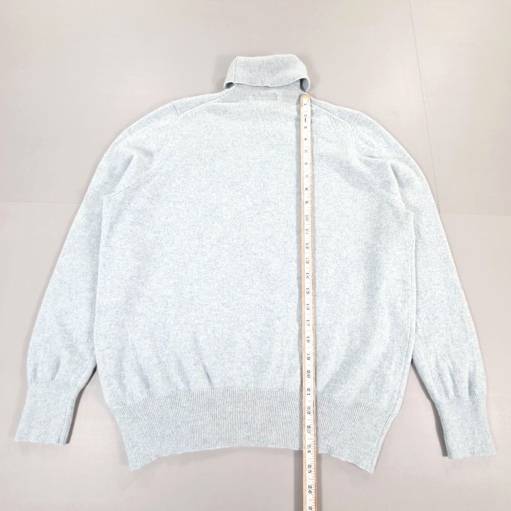 Vintage Autograph Jumper Blue 18 UK Turtle Neck 100% Cashmere Knit Pullover Womens Long Sleeve Roll Neck Casual Winter 100% Cashmere Womens Jumper Size XXL / US 16-18 / IT 52-54 - 6 Thumbnail