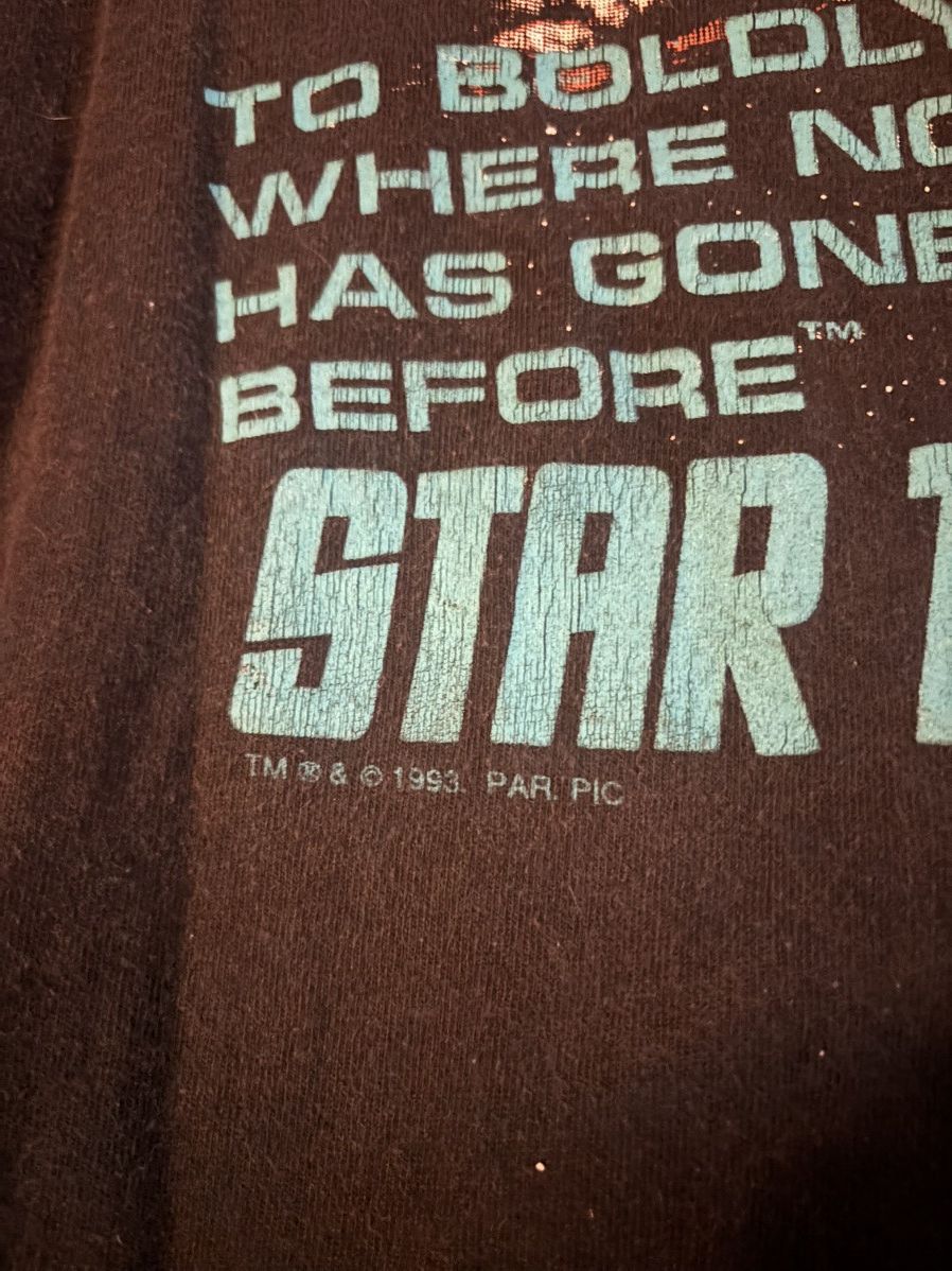 Vintage Vintage 1993 Star Trek Tshirt Size US L / EU 52-54 / 3 - 3 Thumbnail