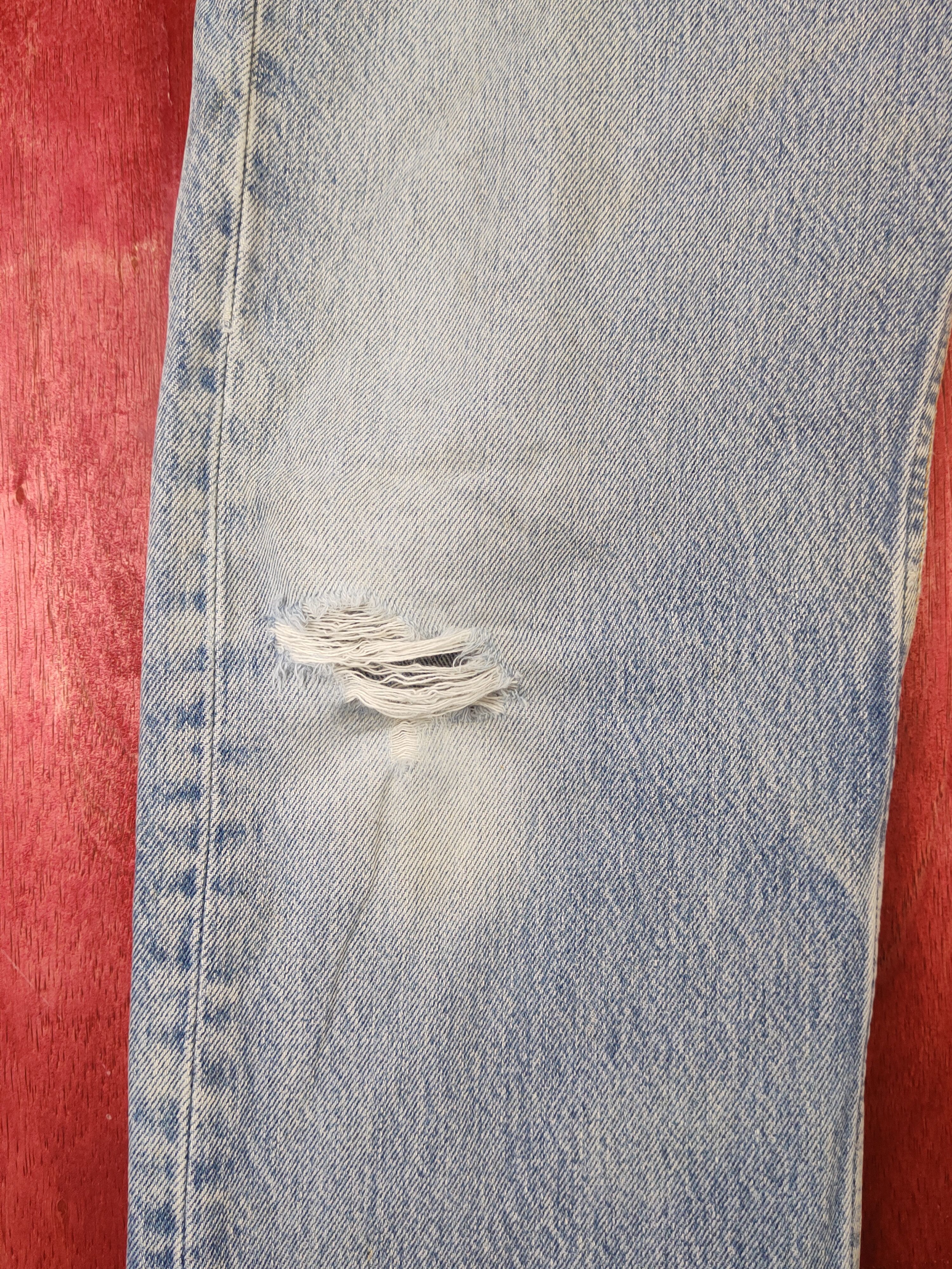Levi's DL 501 Levi's Blue Distressed Denim vintage Pants #S1373 Size US 33 - 4 Thumbnail