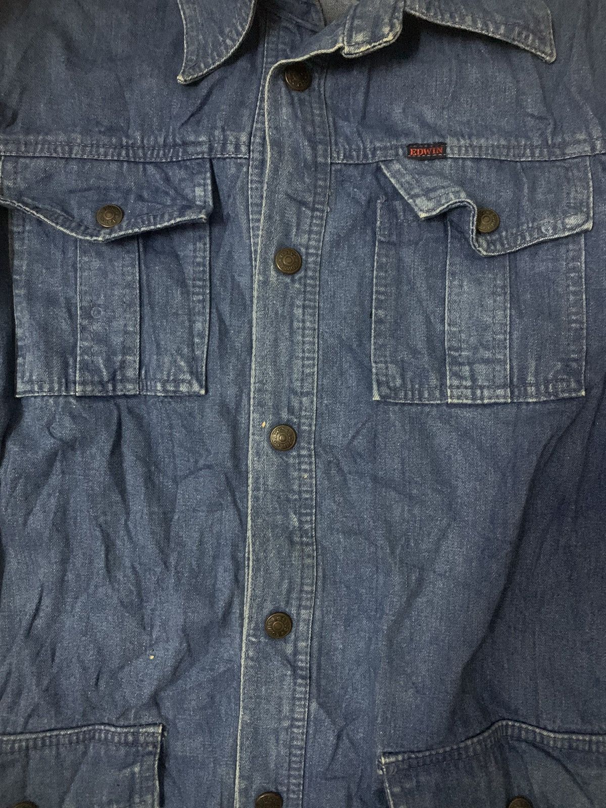 Edwin Vintage 90’s Edwin Denim Shirt Size US L / EU 52-54 / 3 - 4 Thumbnail