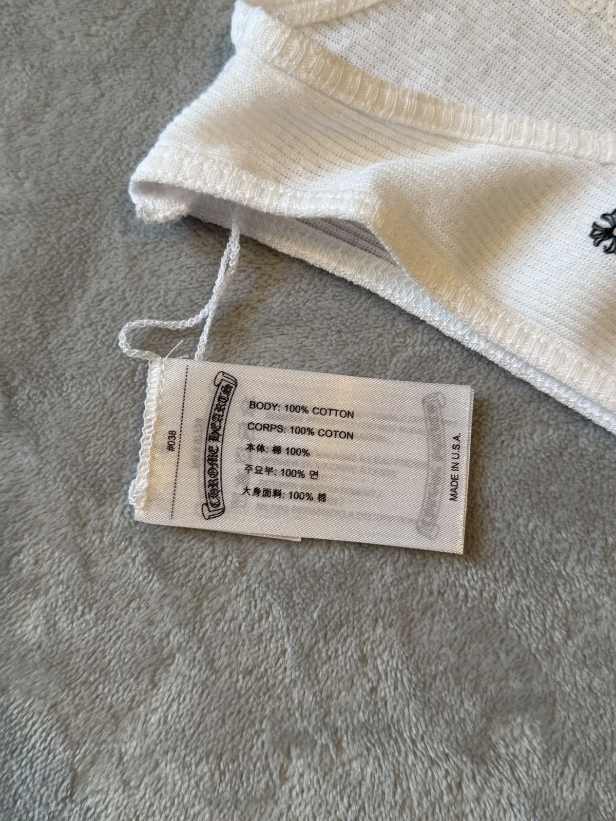 Chrome Hearts Chrome Hearts Tank Top Mayumi White Size US M / EU 48-50 / 2 - 5 Thumbnail