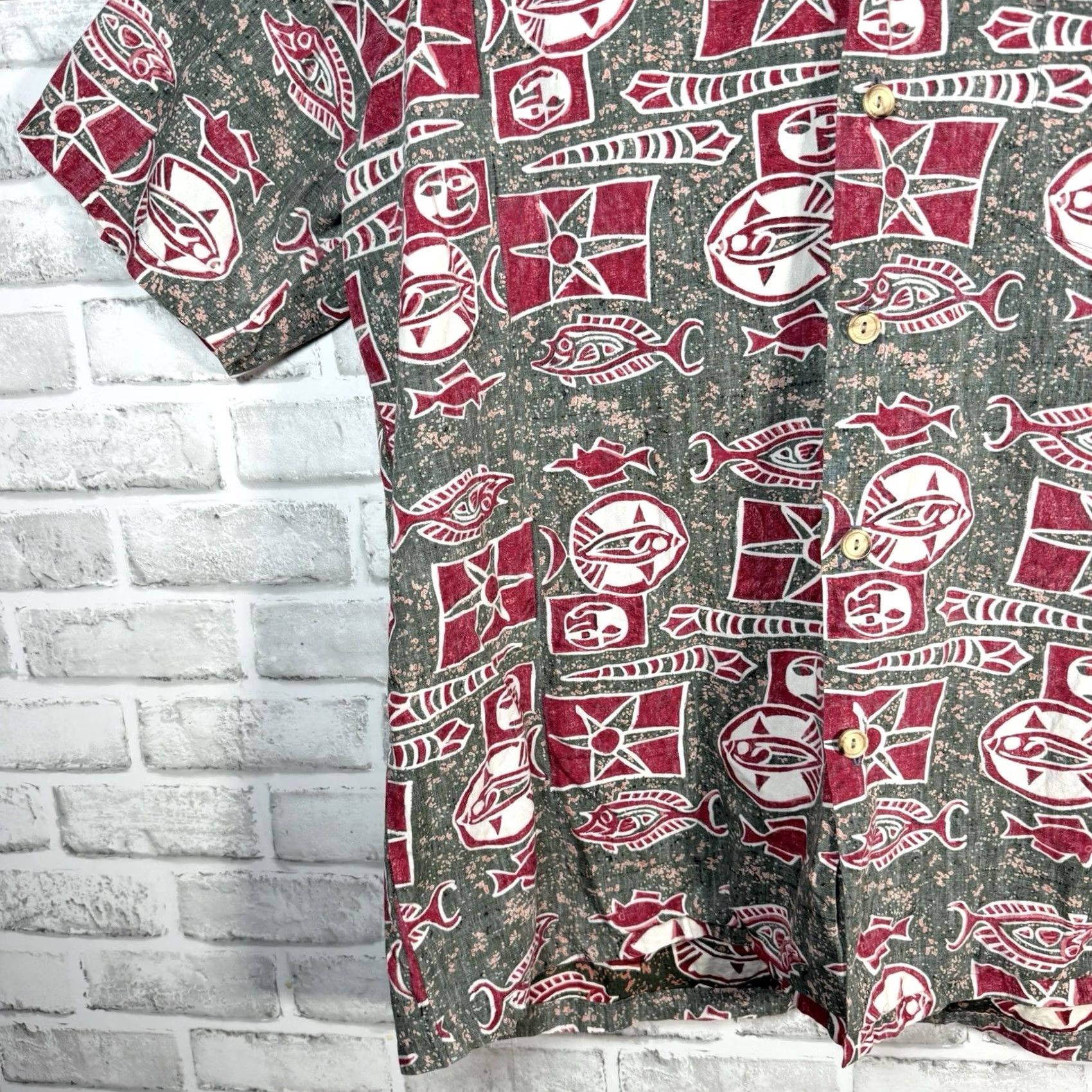 Vintage VINTAGE Kahala Shirt Mens XL Hawaiian Blue 100% Cotton Button-Up Short Sleeve Embroidered USA Size US XL / EU 56 / 4 - 3 Thumbnail