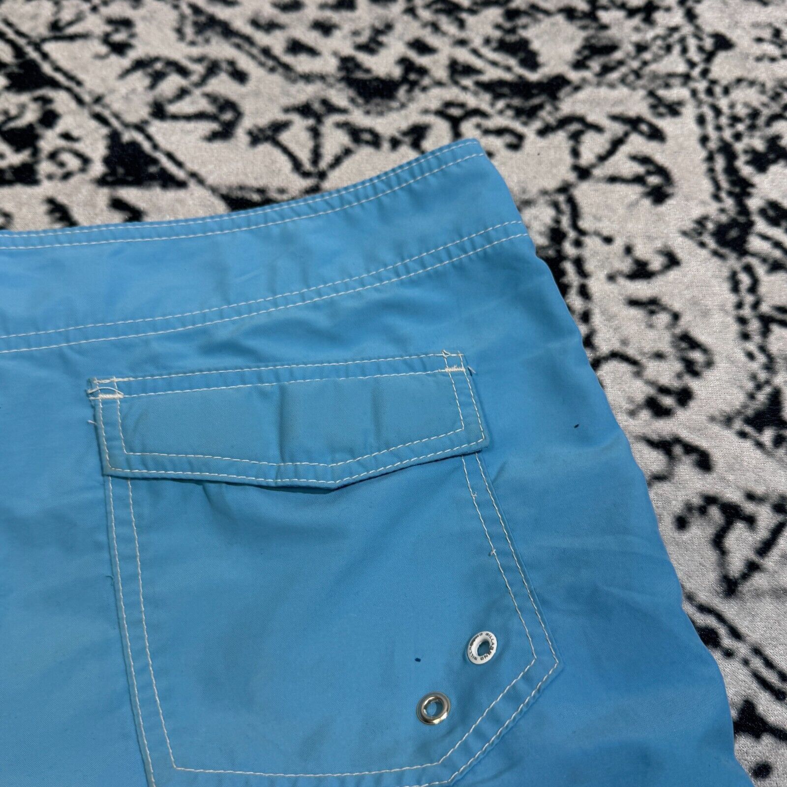 Billabong × Vintage Vintage Billabong Unisex Blue Polyester Shorts Size L 90s Size US 33 - 12 Thumbnail