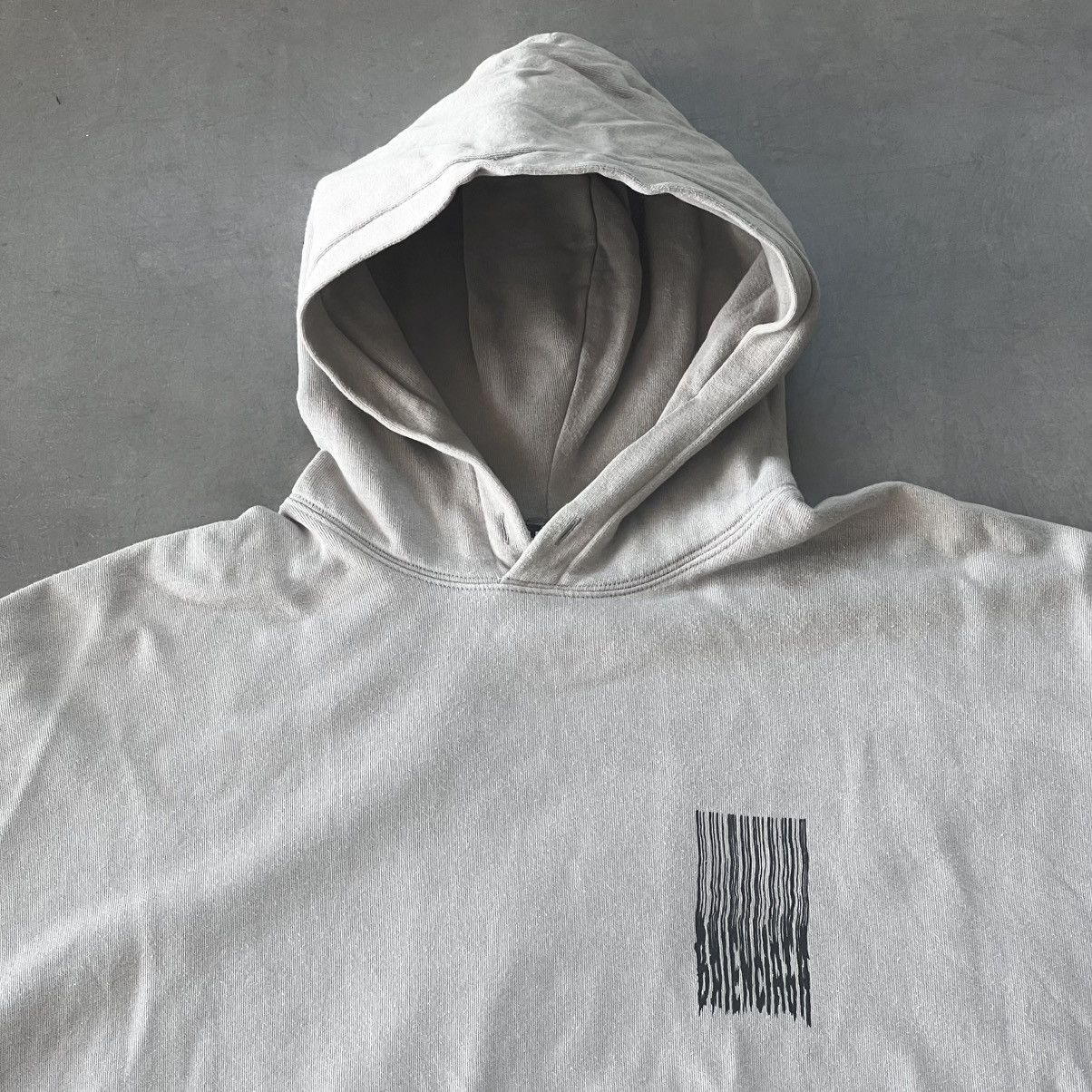 Balenciaga BARCODE OVERSIZED HOODIE - DEMNA 2021 Size US XXS / EU 40 - 12 Thumbnail