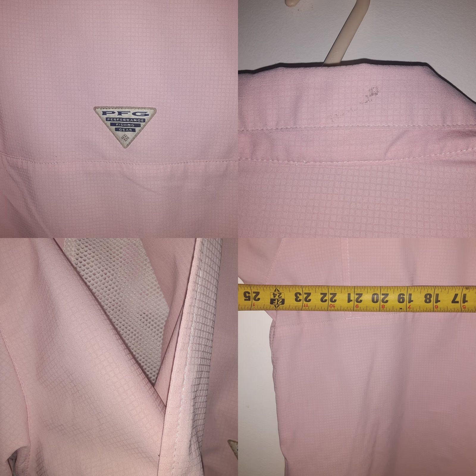 Pinko VINTAGE Columbia PFG Fishing Shirt Mens L Pink Short Sleeve Vented Outdoors Omni-Shade Size US L / EU 52-54 / 3 - 8 Thumbnail