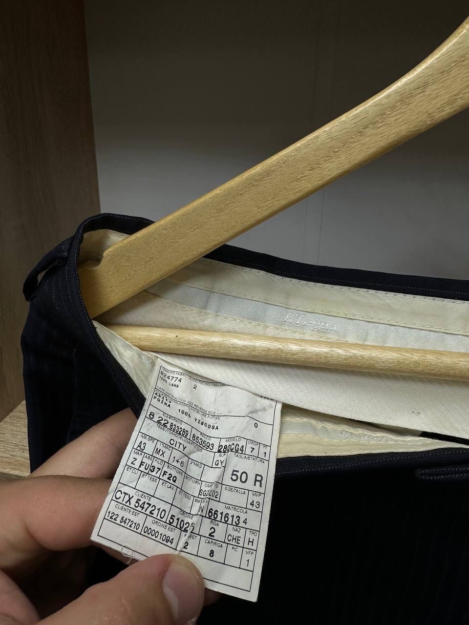 Vintage × Z Zegna Vintage Costume Pants And Blazer Z Zegna Suit Blue Size 38R - 14 Thumbnail