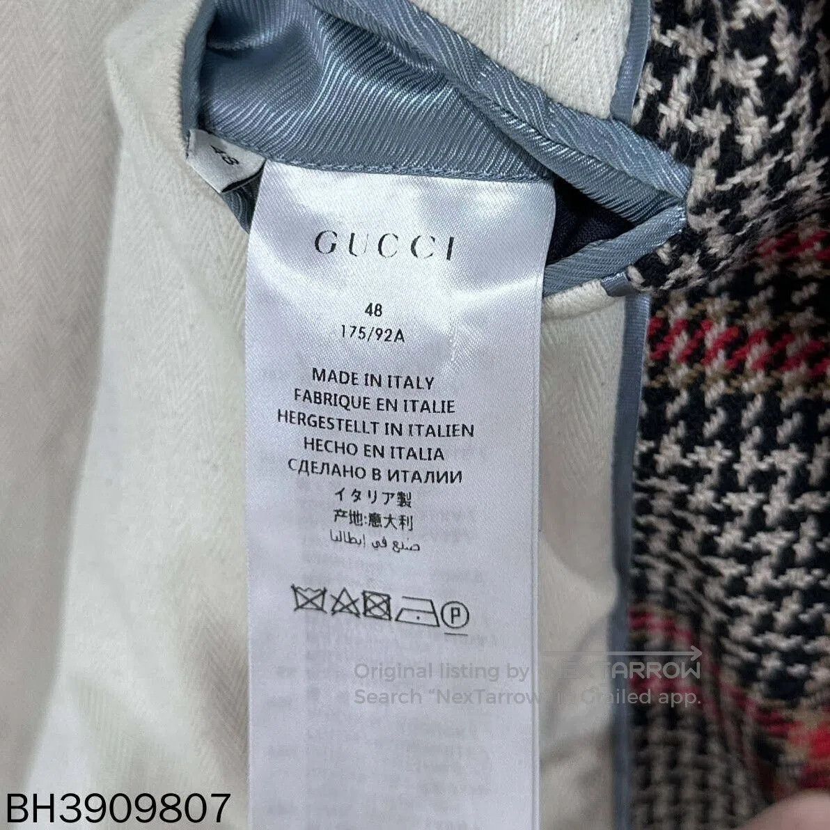 Gucci gucci plaid blazer with interior detail. Size US M / EU 48-50 / 2 - 4 Thumbnail