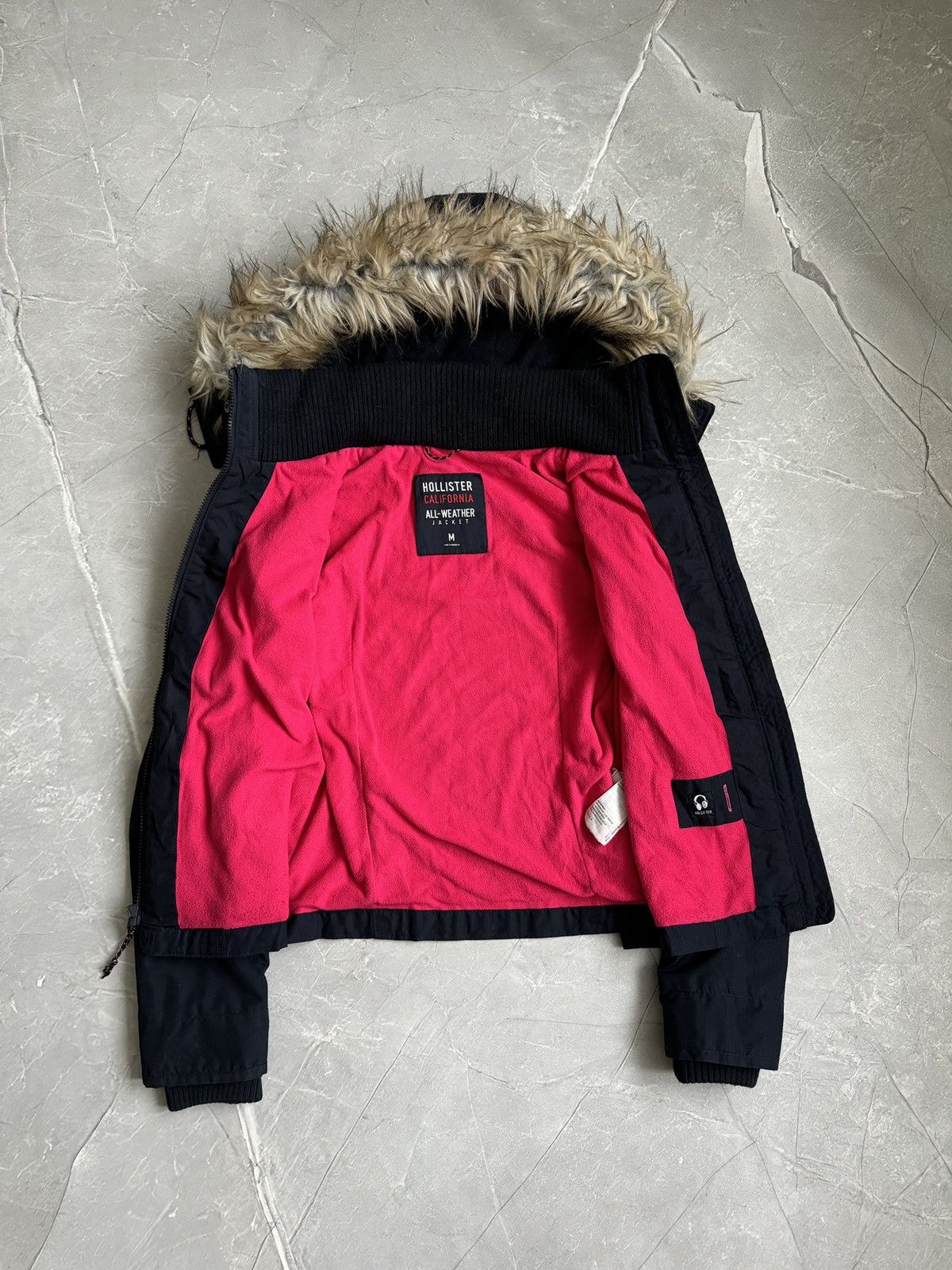 Hollister 00s Hollister Faux Fur Hood Crop Jacket Ifsixwasnine Style Size M / US 6-8 / IT 42-44 - 8 Thumbnail