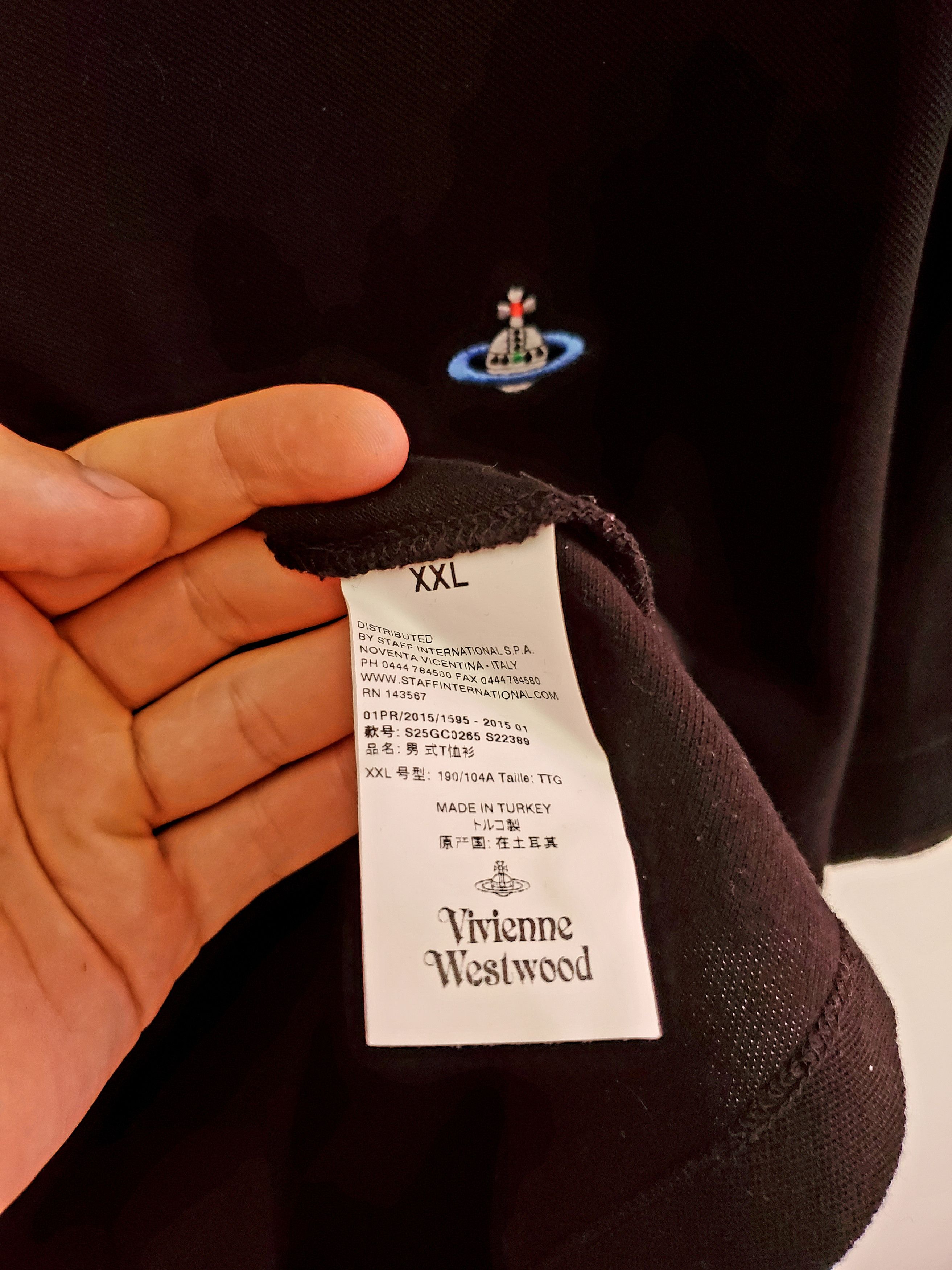 Vivienne Westwood Vivienne Westwood Black Polo T Shirt ideal condition size L Size US L / EU 52-54 / 3 - 3 Thumbnail