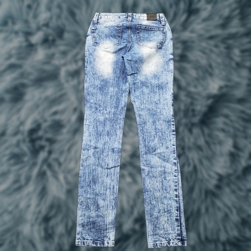 Vintage Rampage Jeans Women's 3 Multi Denim Stretch Acid Wash Streetwear Skinny Leg Jeans Size 26" / US 2 / IT 38 - 1 Thumbnail