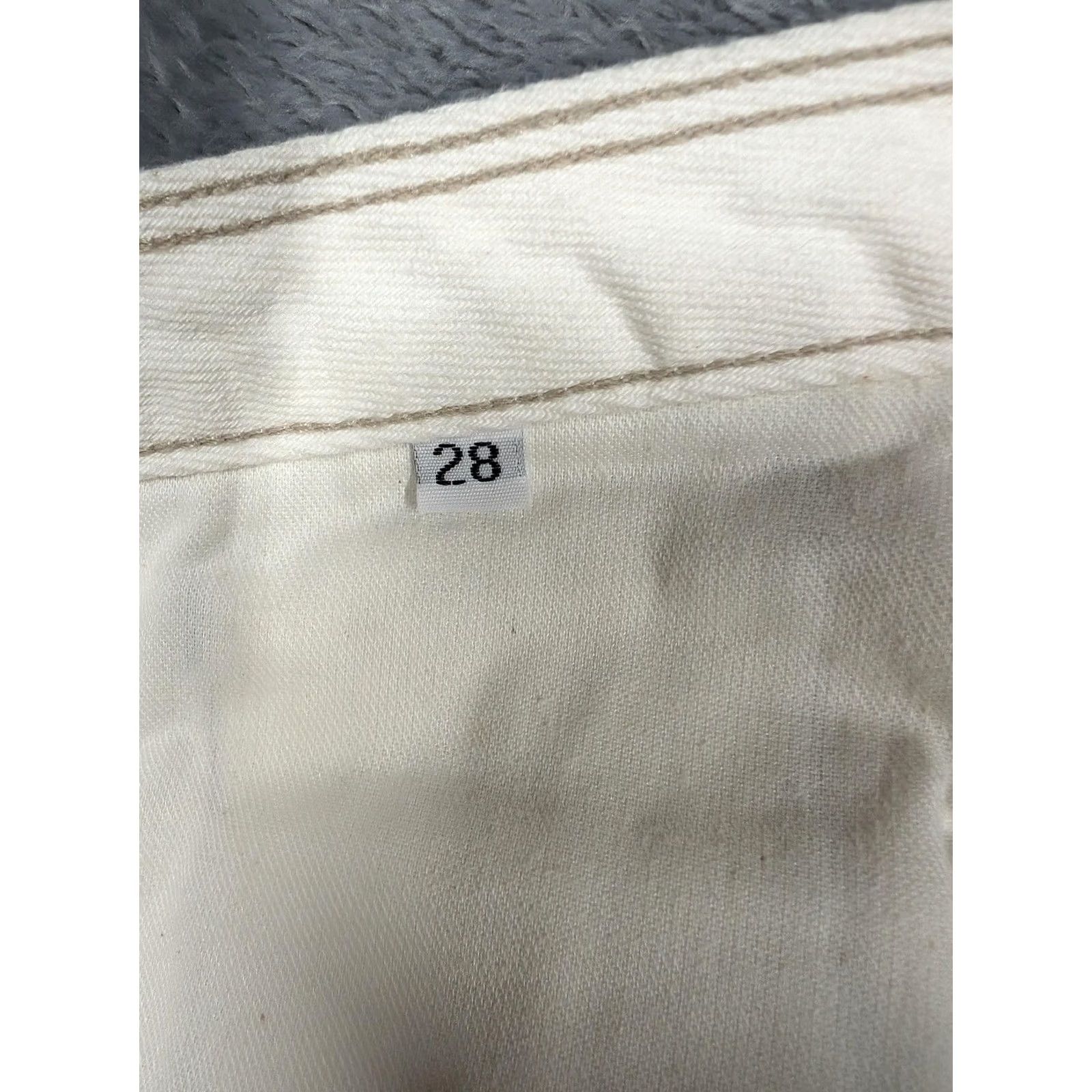Vintage VINTAGE Earnest Sewn Jeans Womens 28 White Hampton Straight Leg Zip Fly 00s Size 28" / US 6 / IT 42 - 7 Thumbnail