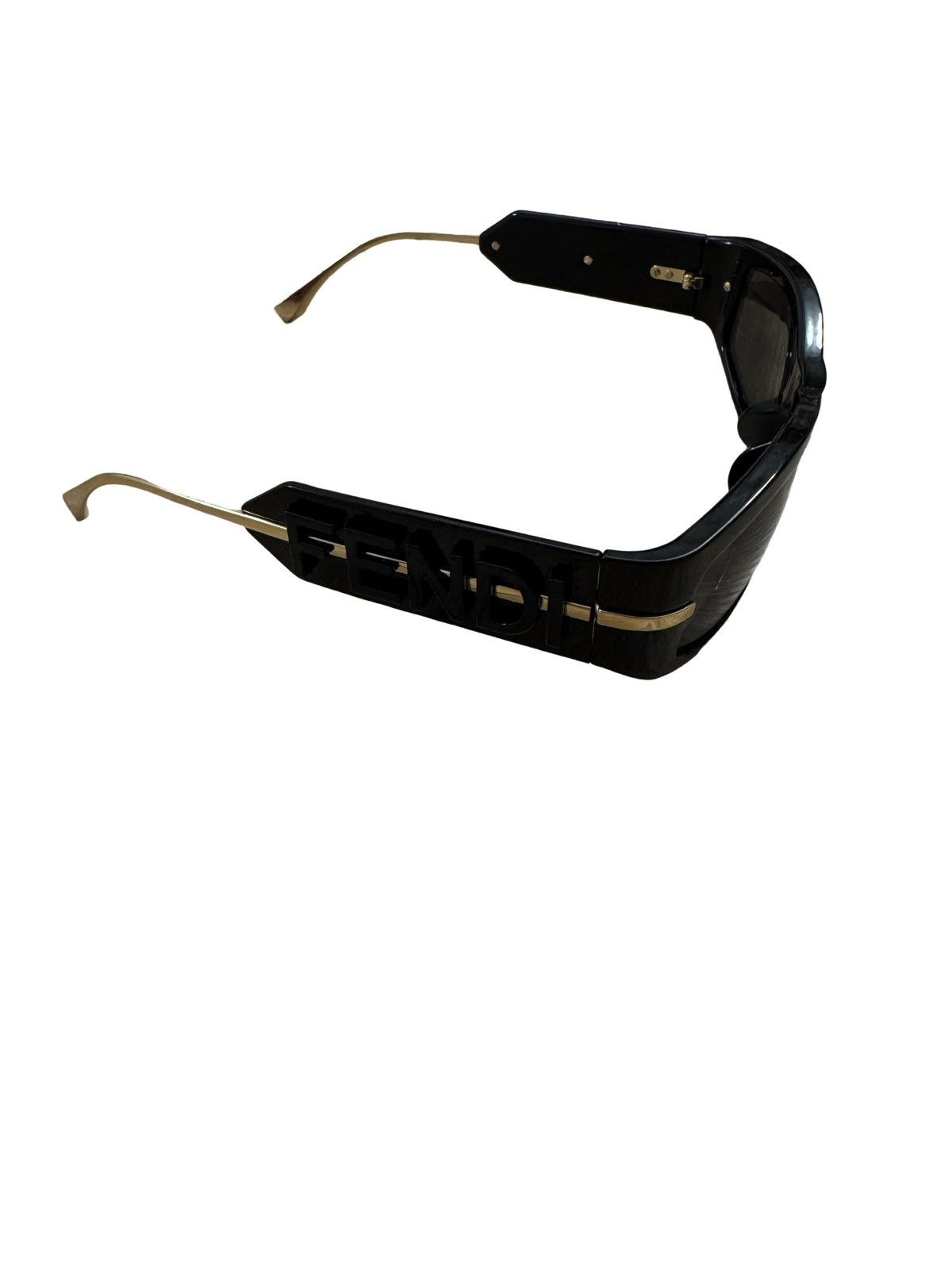 Fendi 🔥600$ Fendi Fendigraphy Black FE40120I Rectangle Sunglasses Size ONE SIZE - 6 Thumbnail