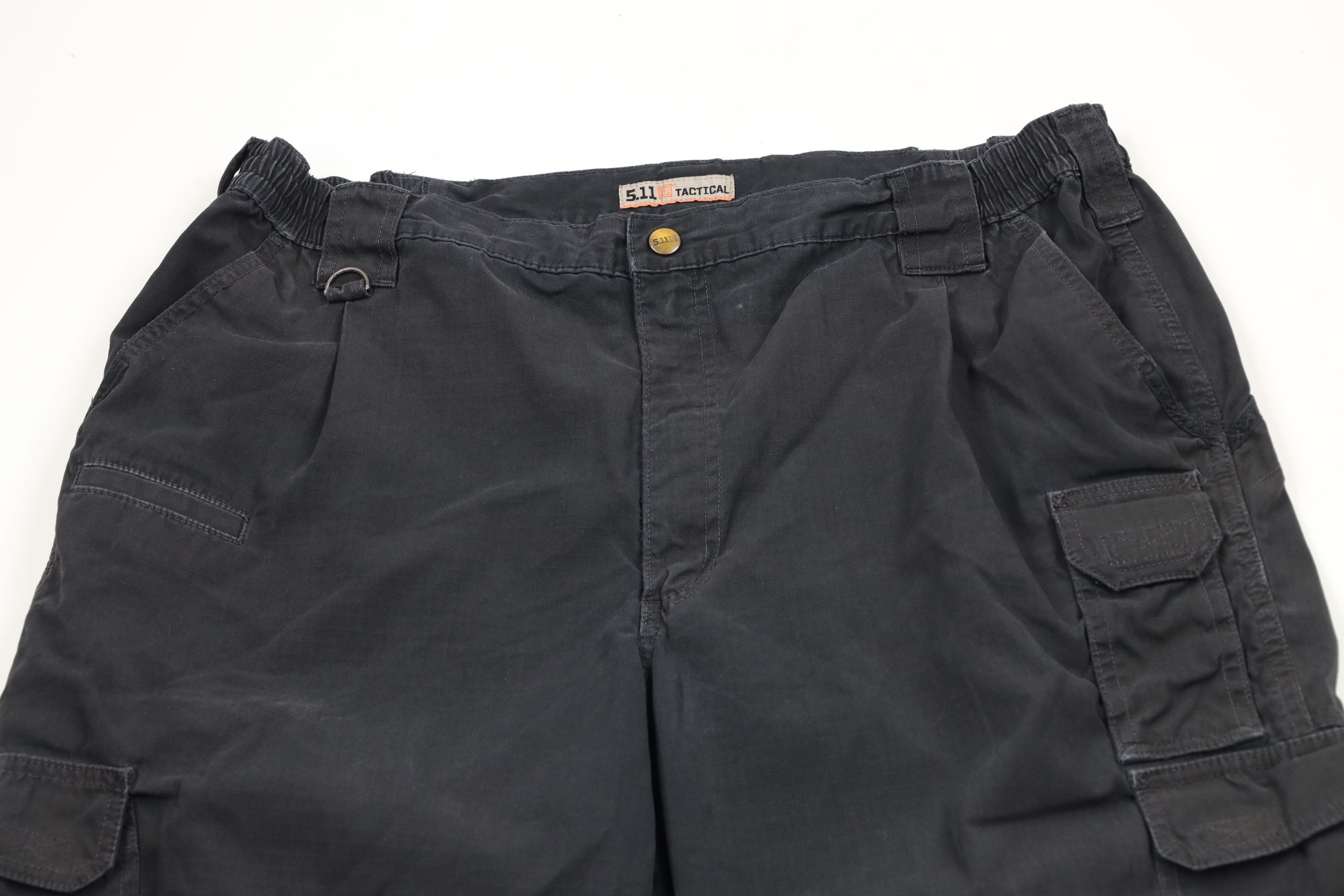 Vintage 5.11 Tactical Series Pro Double Knee Cargo Pants Black Size US 42 / EU 58 - 2 Thumbnail