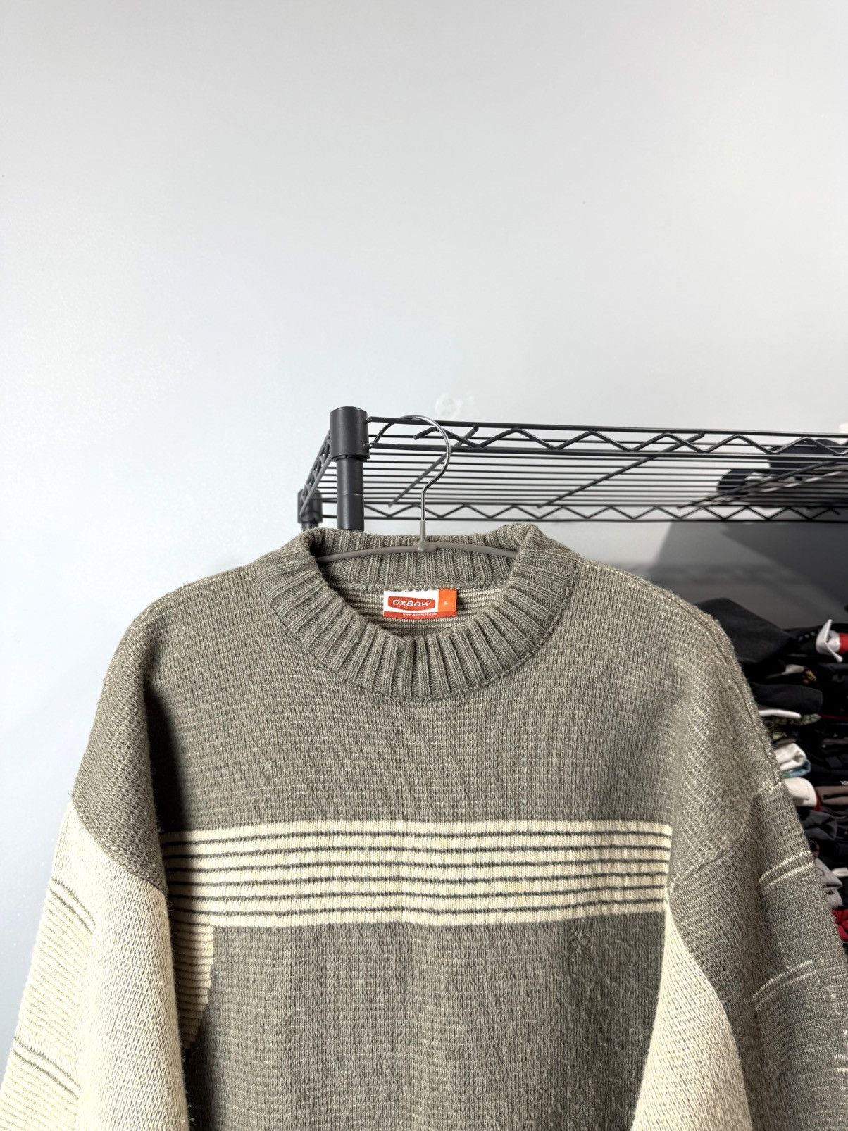 Oxbow Rare Vintage Oxbow All Over Logo Knit Sweater Surf Stussy Size US L / EU 52-54 / 3 - 3 Thumbnail