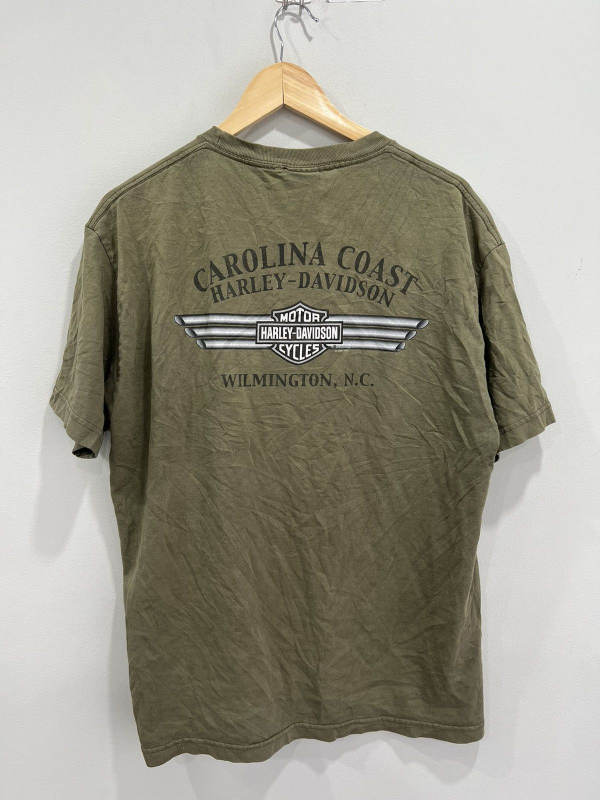 Harley Davidson Vintage Harley Davidson Tee Shirt olive green Size US L / EU 52-54 / 3 - 2 Thumbnail