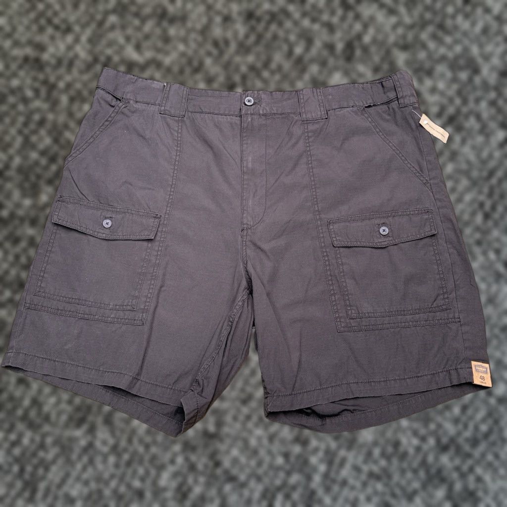 Vintage Foundry Cargo Shorts Mens 48 Gray Regular Waistband Extender New Size US 32 / EU 48 - 1 Thumbnail