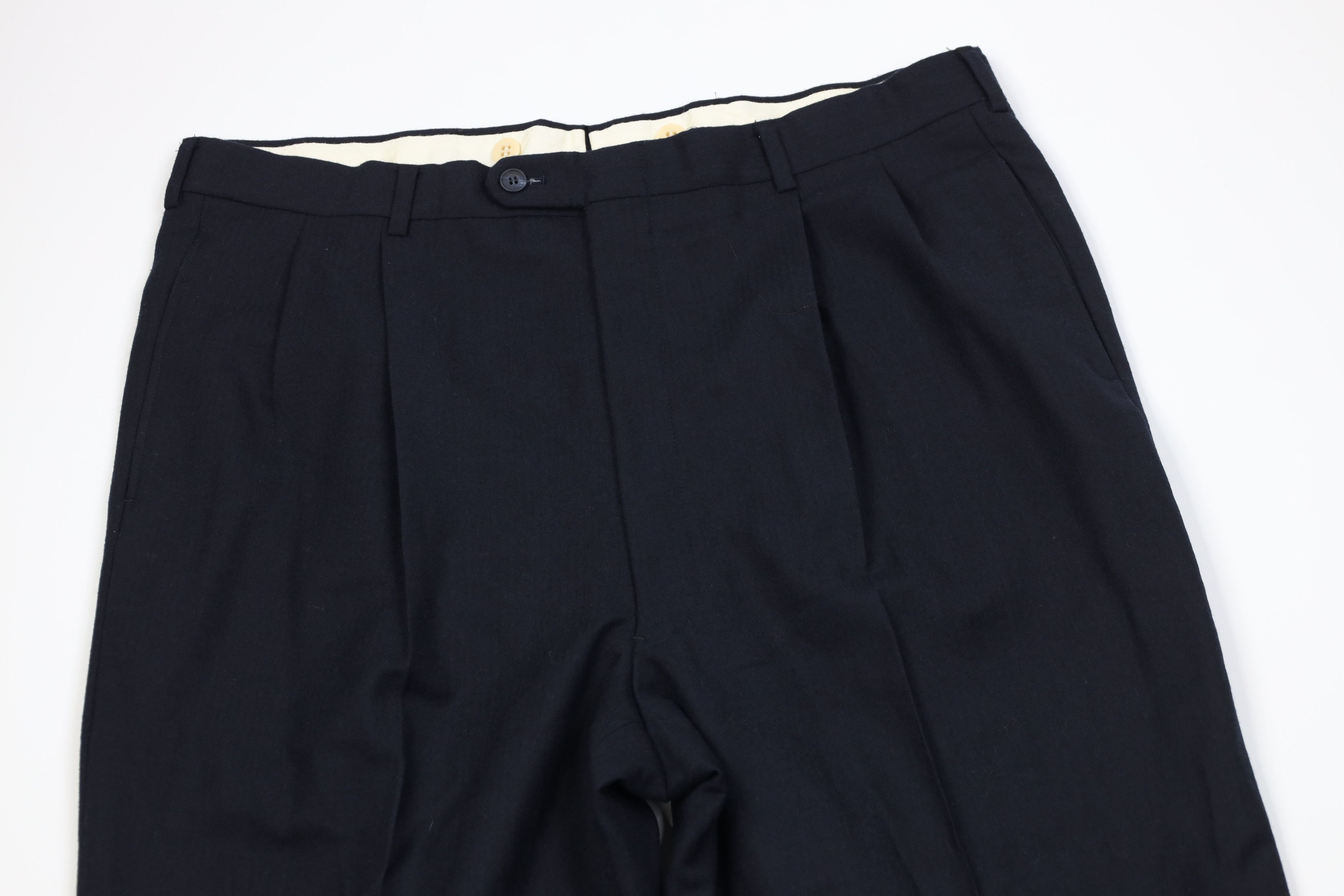 Vintage Vintage 60s 70s Streetwear Knit Herringbone Wide Leg Pants Size US 38 / EU 54 - 2 Thumbnail