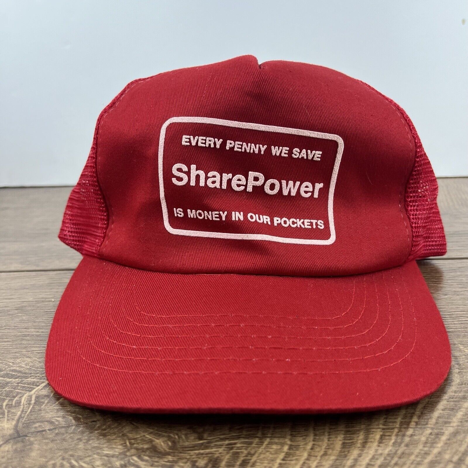 Other Sharepower Hat Every Penny We Save Hat Red Adjustable Hat Re Size ONE SIZE - 3 Thumbnail