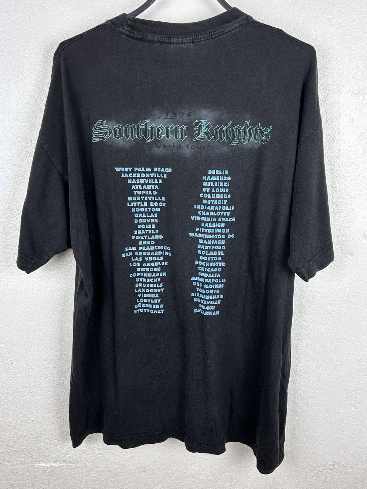 Band Tees 90s Vintage Lynyrd Skynyrd 1996 Southern Knights Tour Tee Size US XL / EU 56 / 4 - 5 Thumbnail