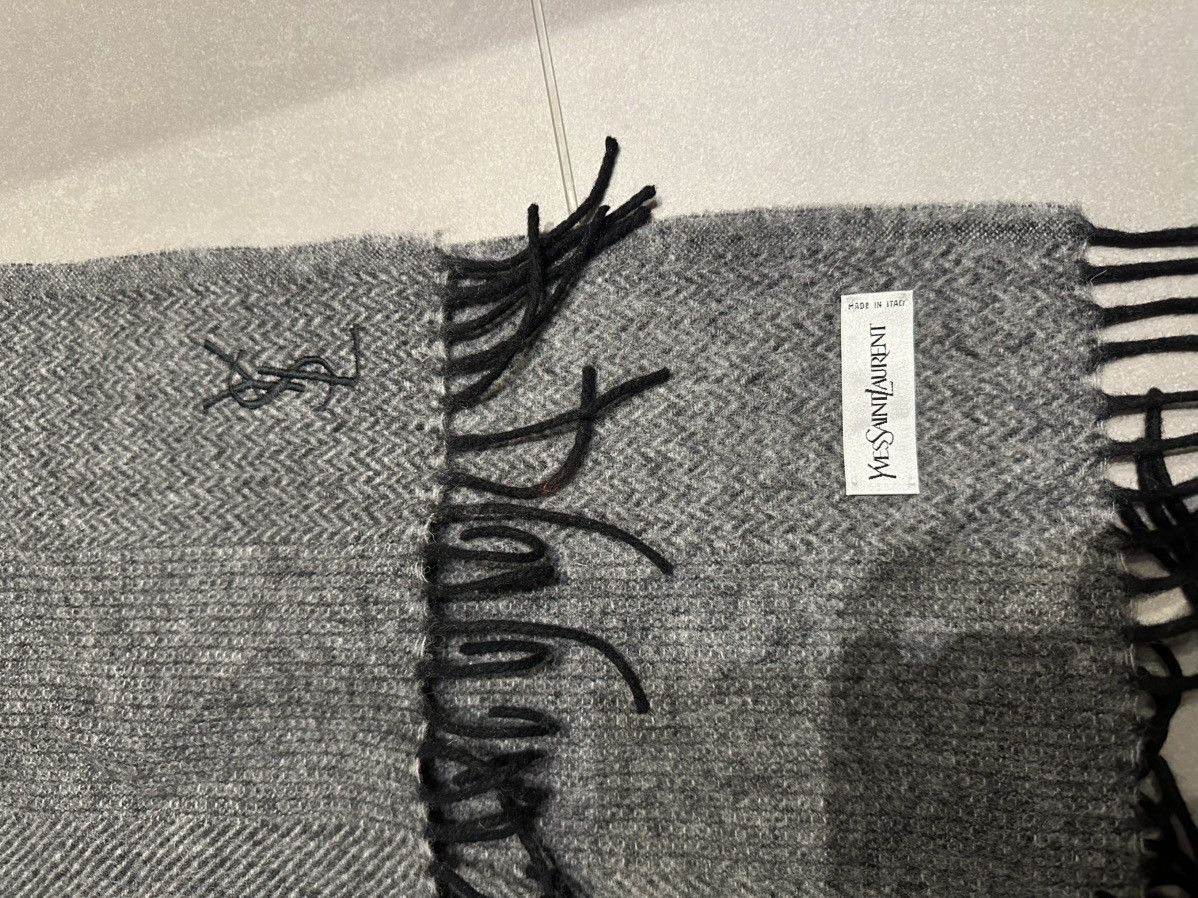 Yves Saint Laurent Wool Scarf Size ONE SIZE - 2 Thumbnail