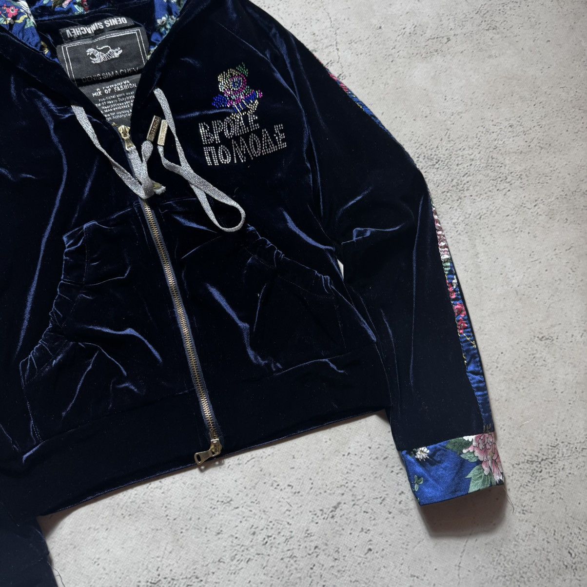 Denis Simachev y2k velour flowers zip hoodie denis simachev with big logo Size M / US 6-8 / IT 42-44 - 11 Thumbnail