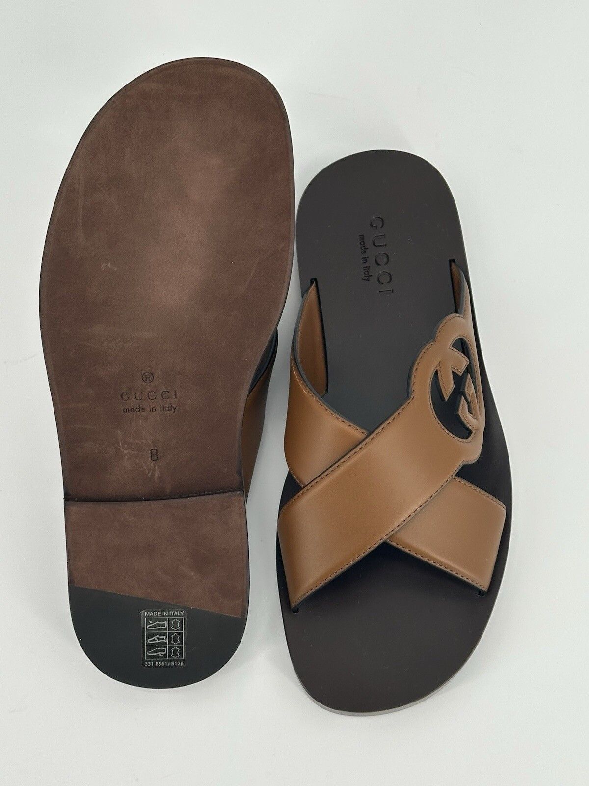 Gucci New Gucci Sandals Men's Size-EU-42/US-9/UK-8 Size US 9 / EU 42 - 9 Thumbnail