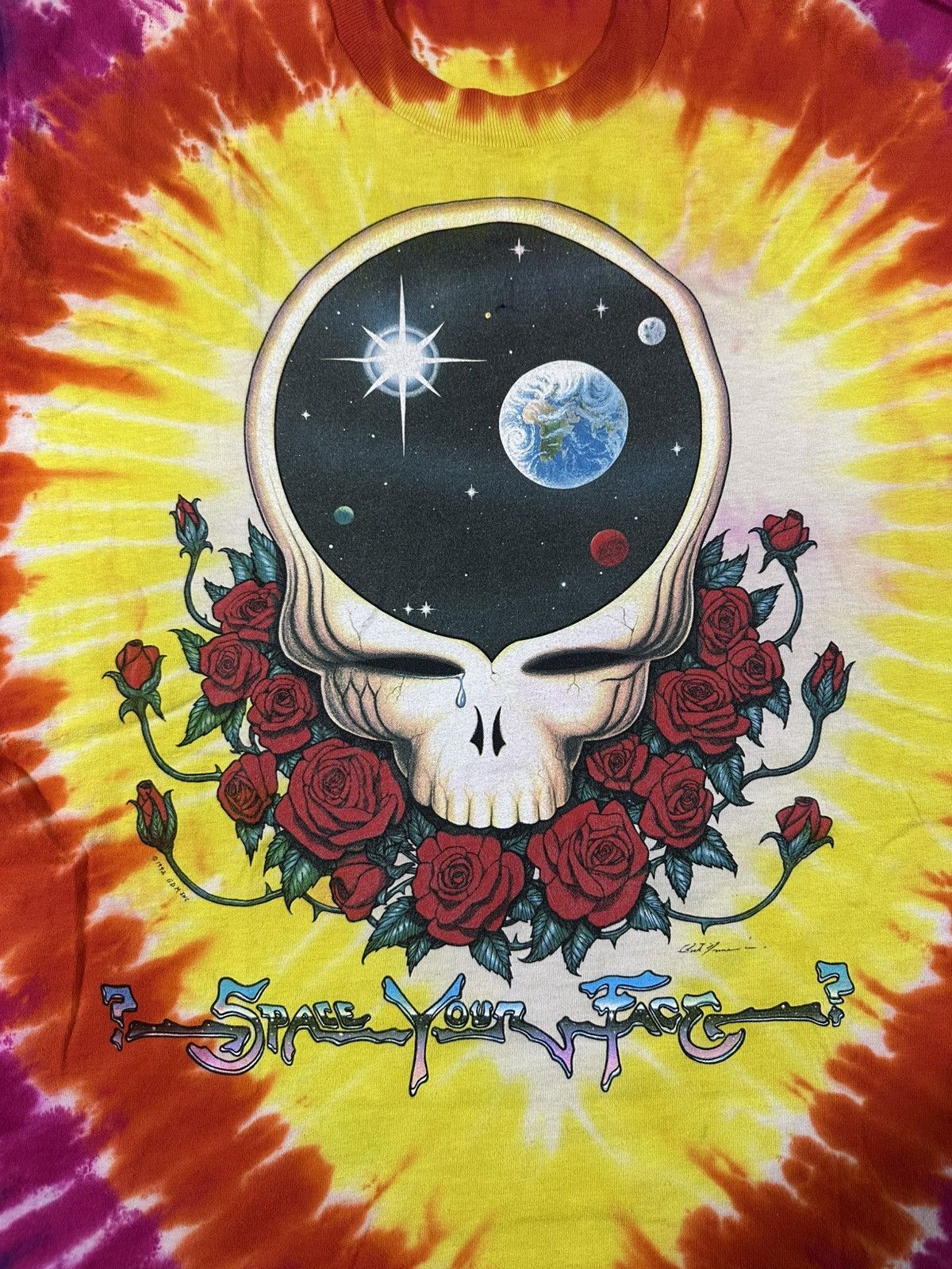 Band Tees 90’s Liquid Blue Grateful Dead Space Planets T-Shirt Size US XL / EU 56 / 4 - 4 Thumbnail