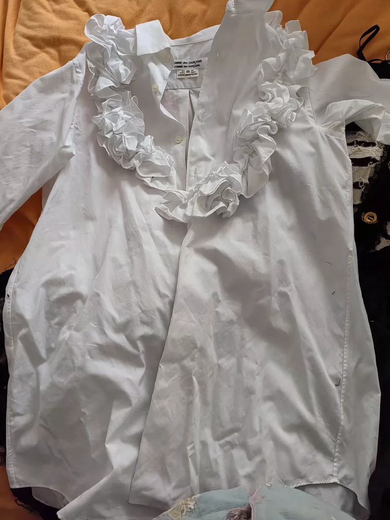 Comme des Garcons Comme Des Garcons White floral shirt 2503-Nextarrow Size XS / US 0-2 / IT 36-38 - 5 Thumbnail