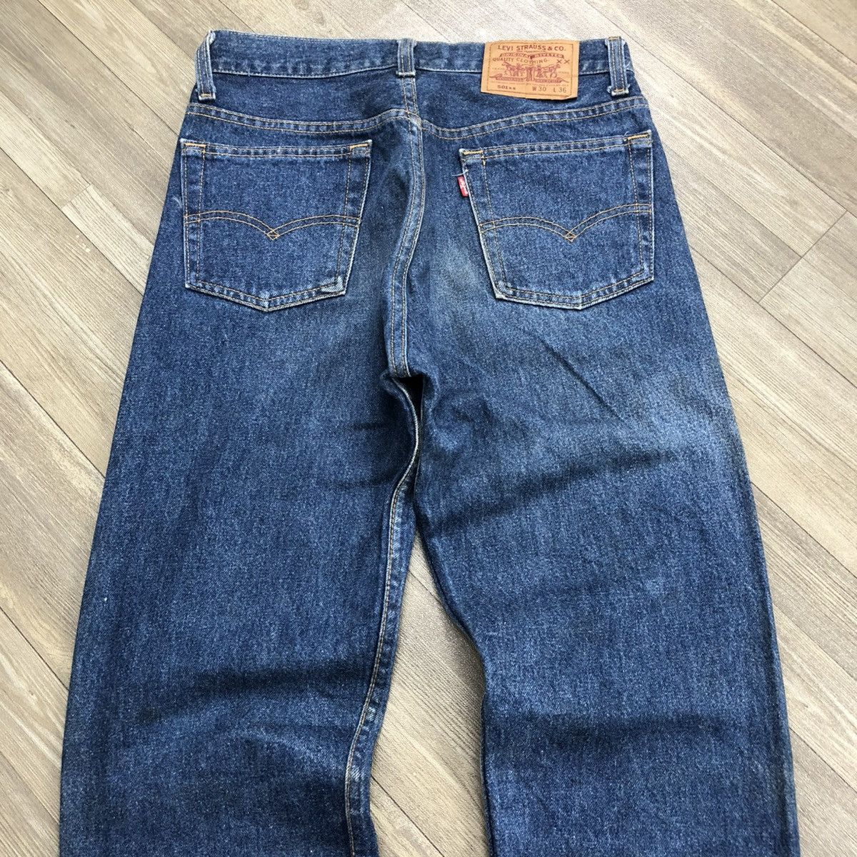 Levi's × Levi's Vintage Clothing × Vintage 🇺🇸 1990s Levis Strauss 501xx 30x36 Faded Blue Jeans Size US 29 - 3 Thumbnail