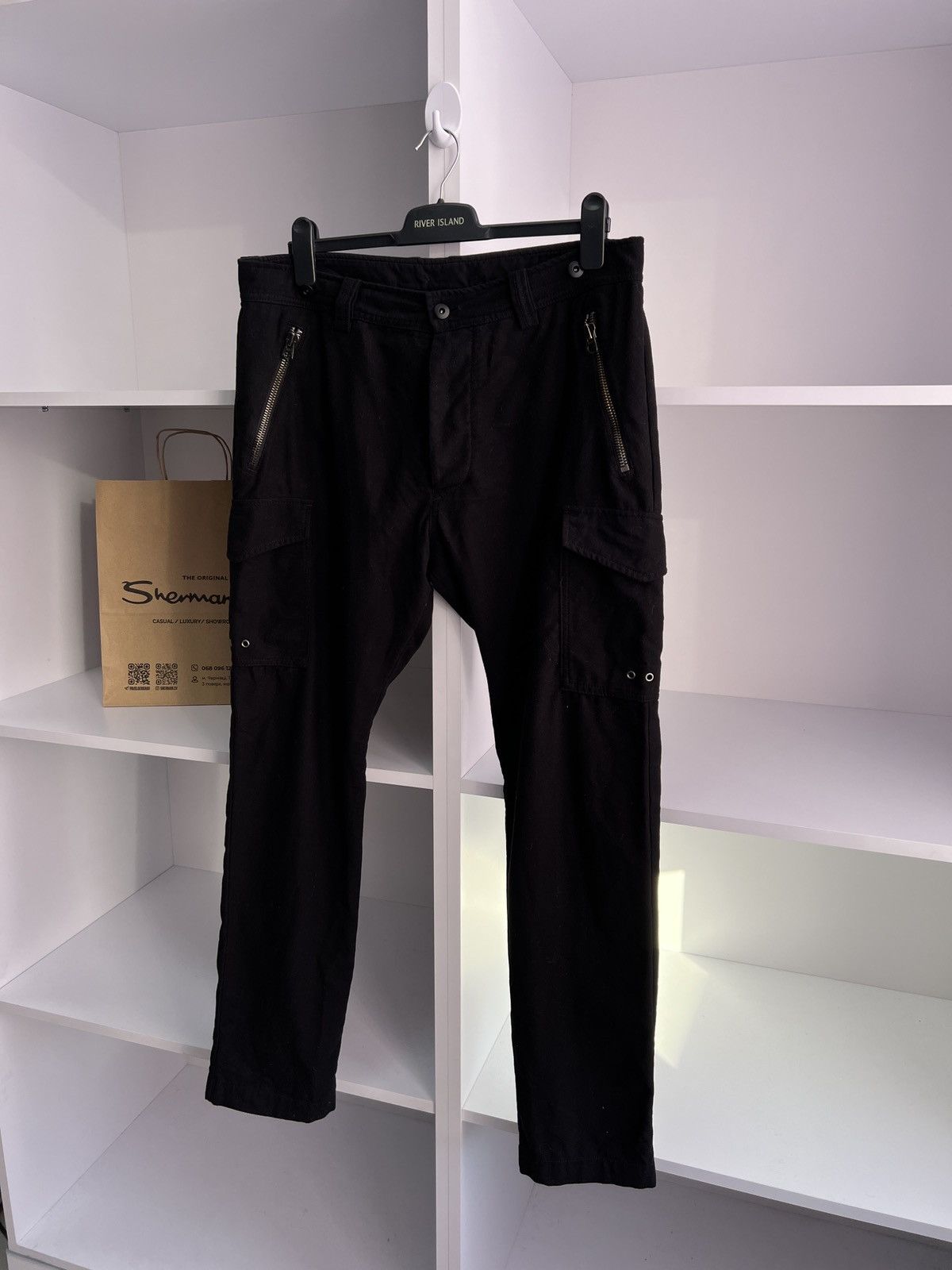 Diesel × Vintage Vintage Diesel Black Archival Japanese Style Pants Size US 34 / EU 50 - 2 Thumbnail