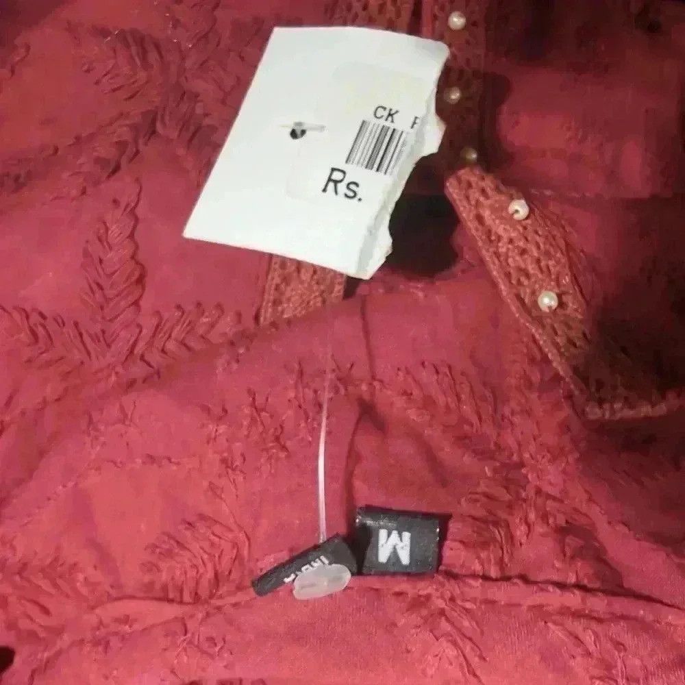 Other Maroon Chikankari Hand embroidered kurtis Full Jaal sz M ma Size M / US 6-8 / IT 42-44 - 4 Thumbnail